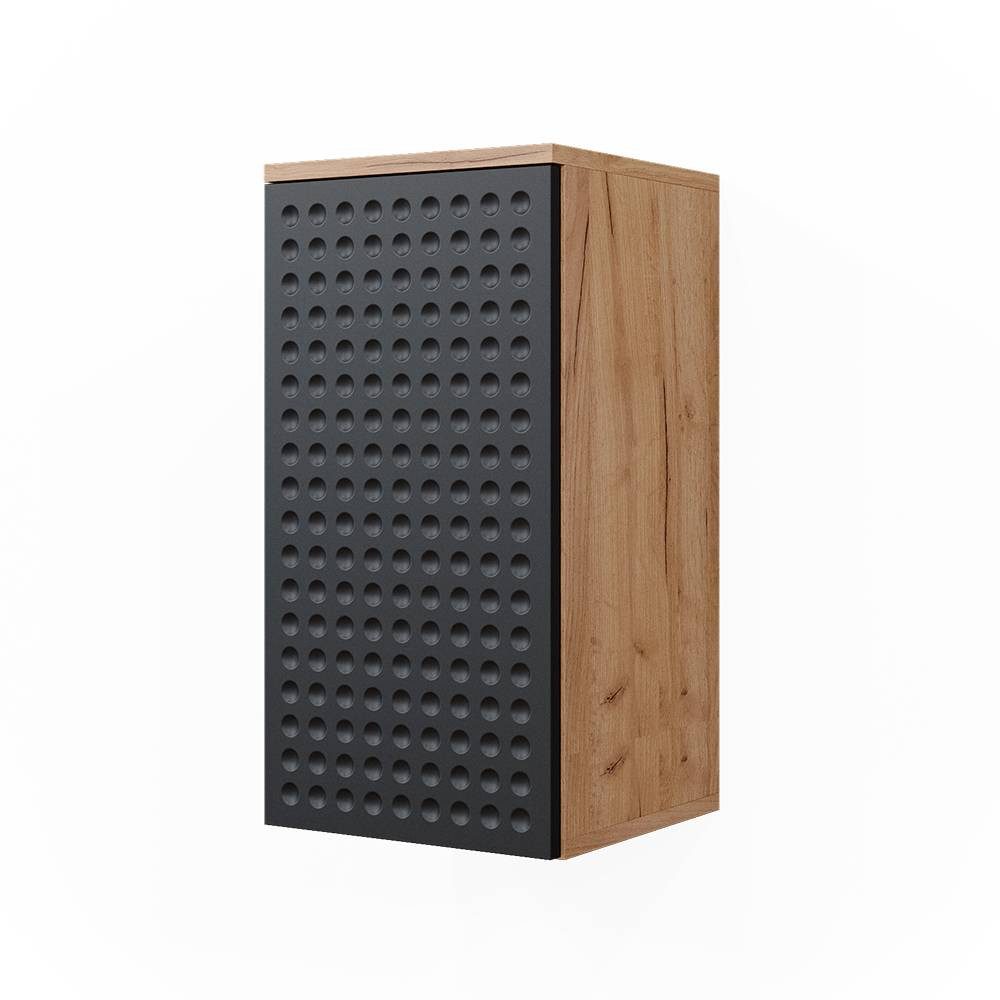 Vicco Hängeschrank Irma, Goldkraft Eiche/Anthrazit, 30 x 59 cm 2 Fächer, Badezimmer (1-St)