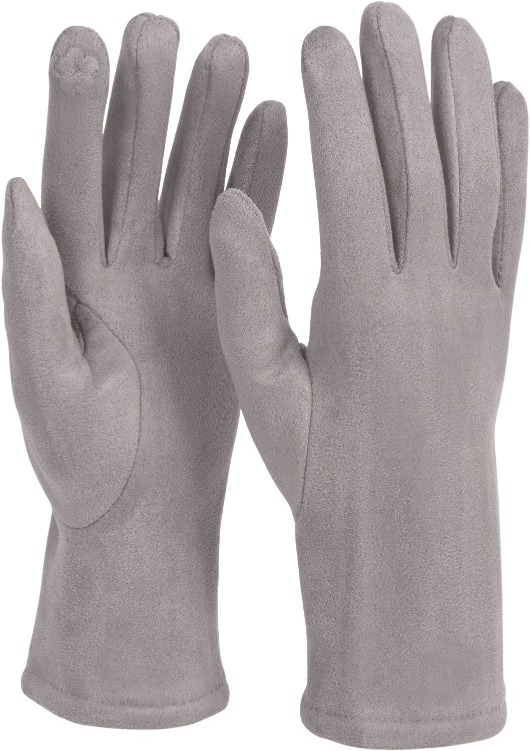 styleBREAKER Strickhandschuhe Touchscreen Stoff Handschuhe mit abnehmbarer günstig online kaufen