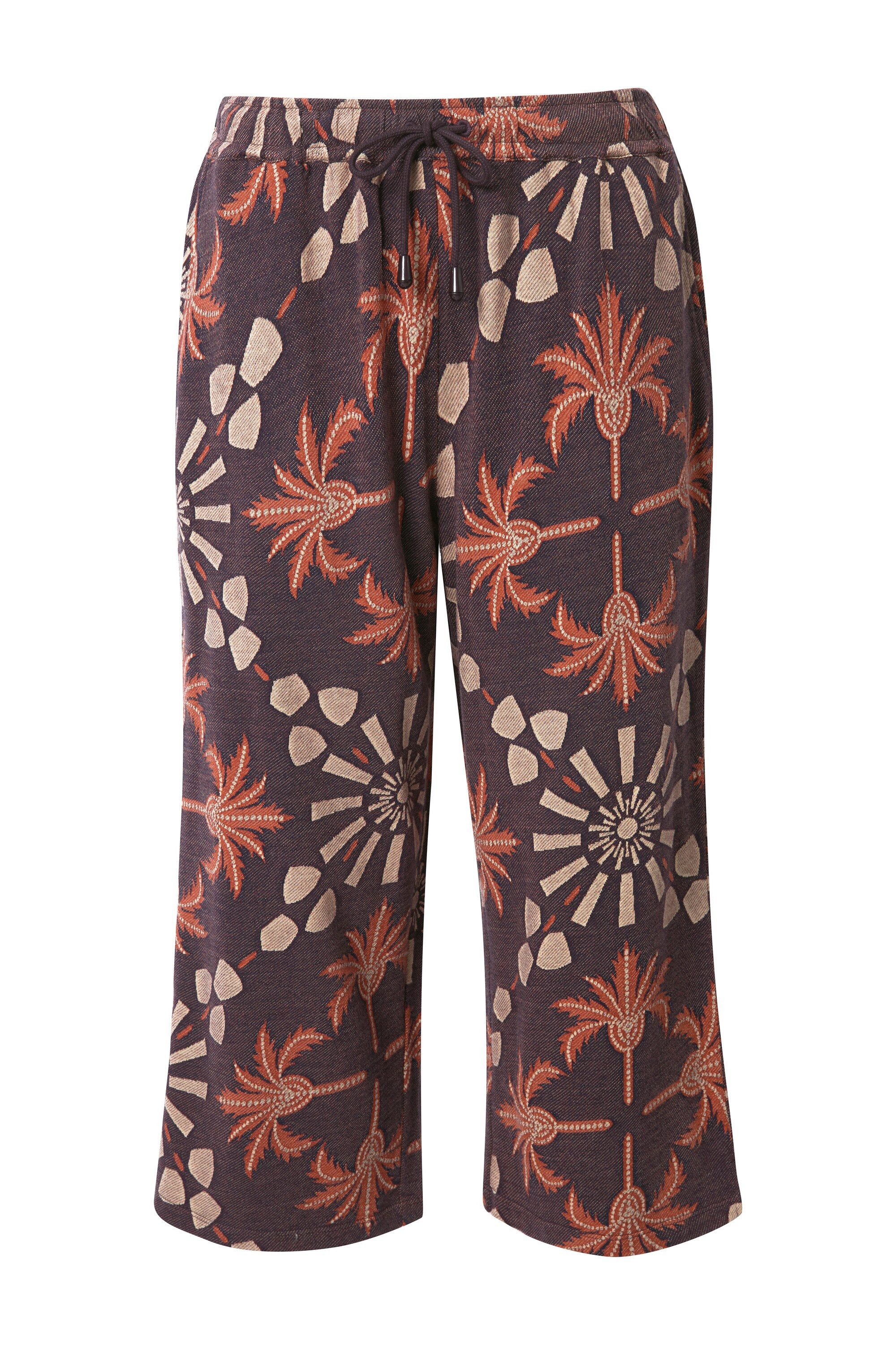 Ulla Popken Culotte Culotte Palmen weites günstig online kaufen
