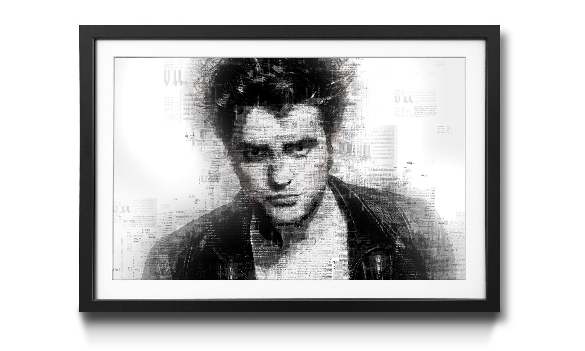 WandbilderXXL Bild mit Rahmen Robert, Schauspieler, Wandbild, in 4 Größen erhältlich