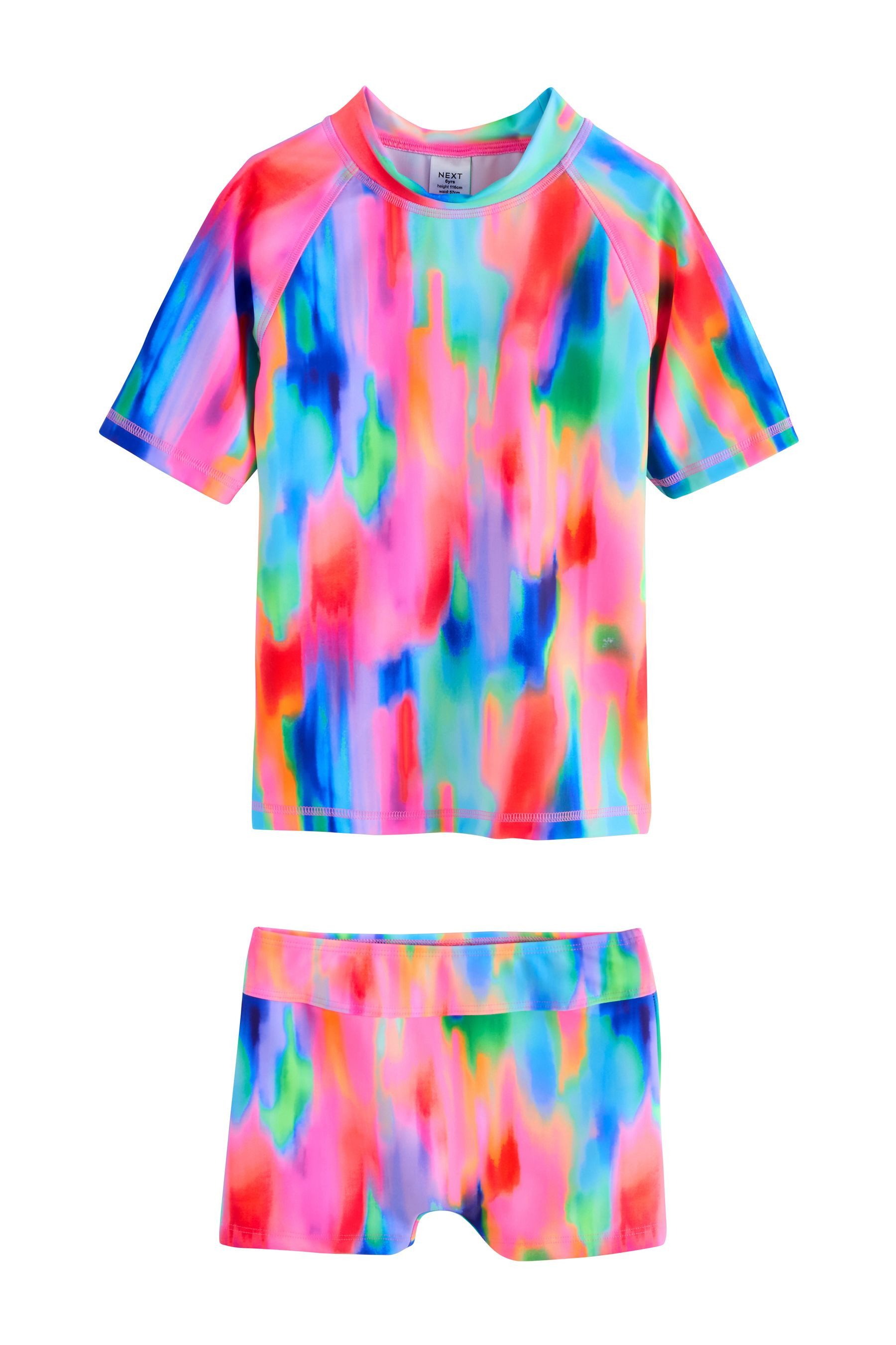 Next Badeanzug Sonnenschutztop und Schwimmshorts im Set (2-St)