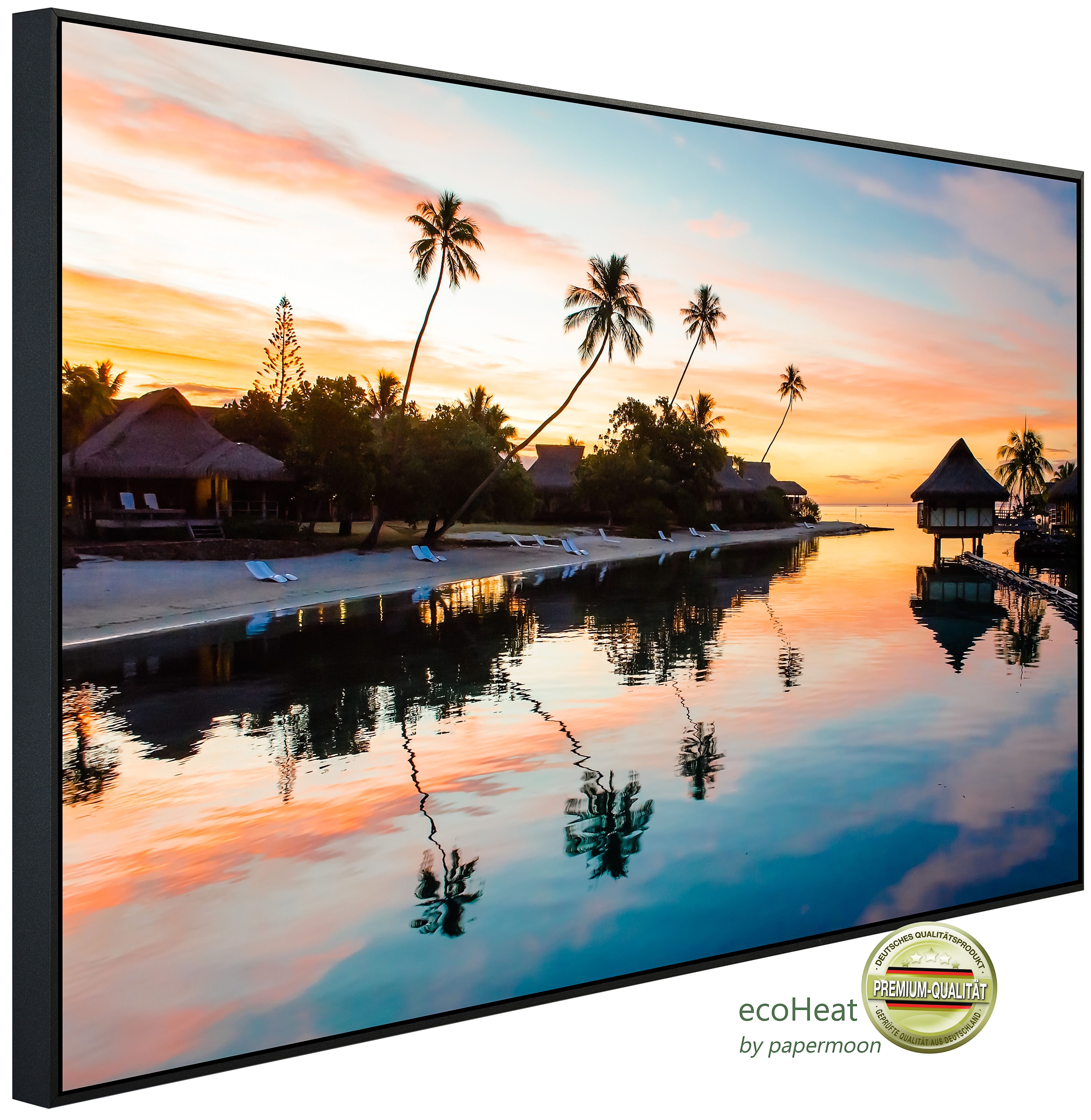 Papermoon Infrarotheizung INFRAROT-BILD-HEIZUNG, Strandhäuser, TÜV-Rheinland/GS zertifiziert, angenehme Strahlungswärme