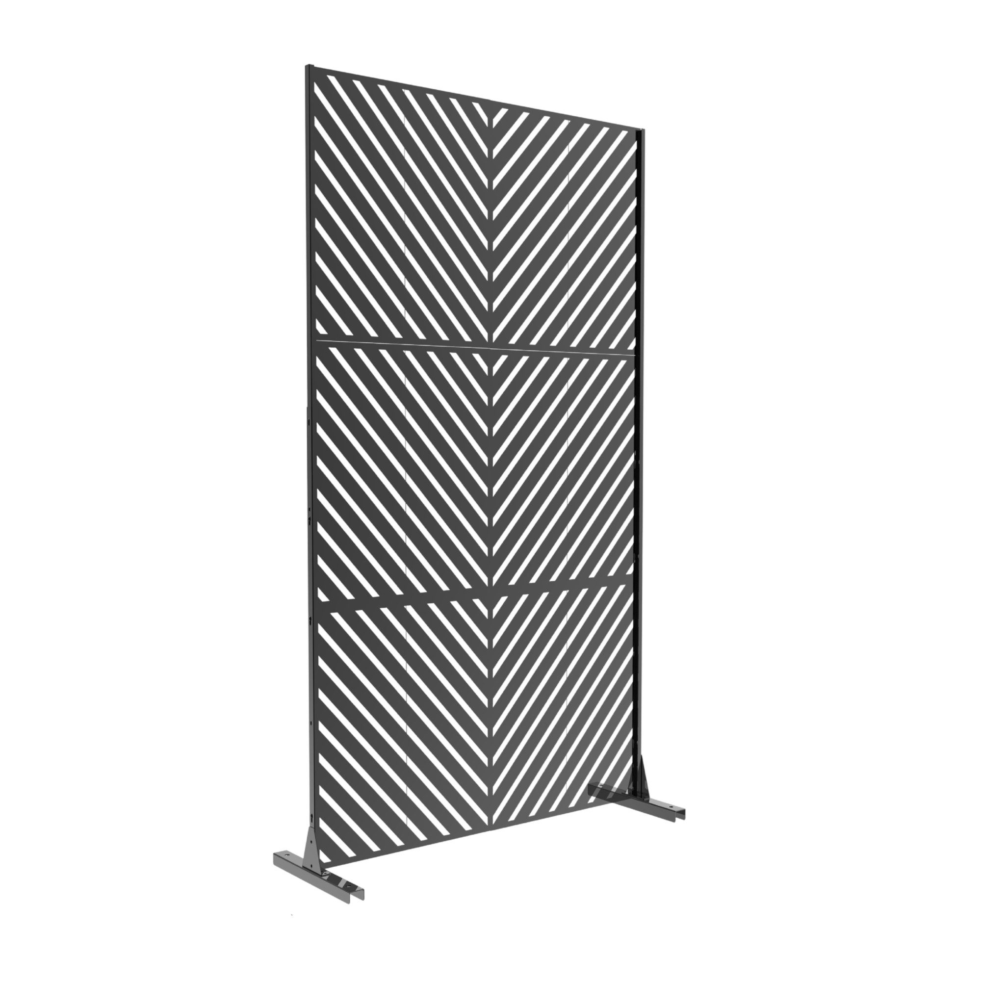 casa.pro Raumteiler, »Kekan« verzinkter Stahl 180 x 90 cm Schwarz