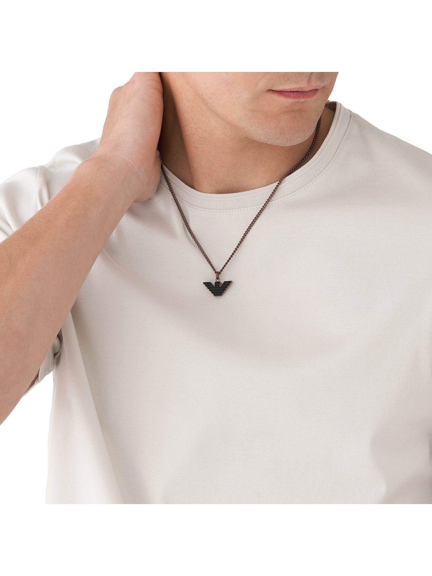 Emporio Armani Collier Emporio Armani Herren-Kette Edelstahl
