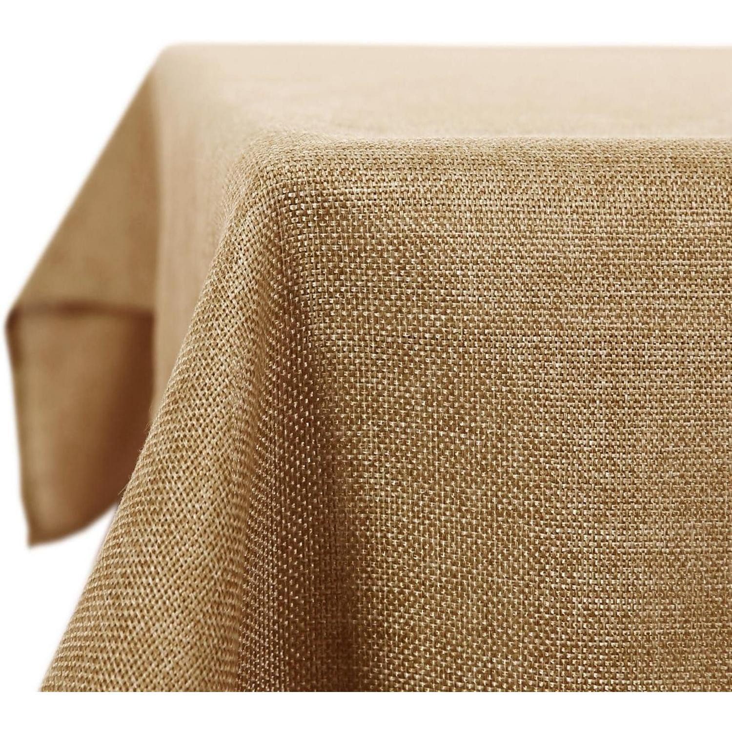 LuxusKollektion Tischdecke Tischdecke wasserabweisend Lotuseffekt 229 x 132 cm (Rechteckig) Braun (1-tlg)