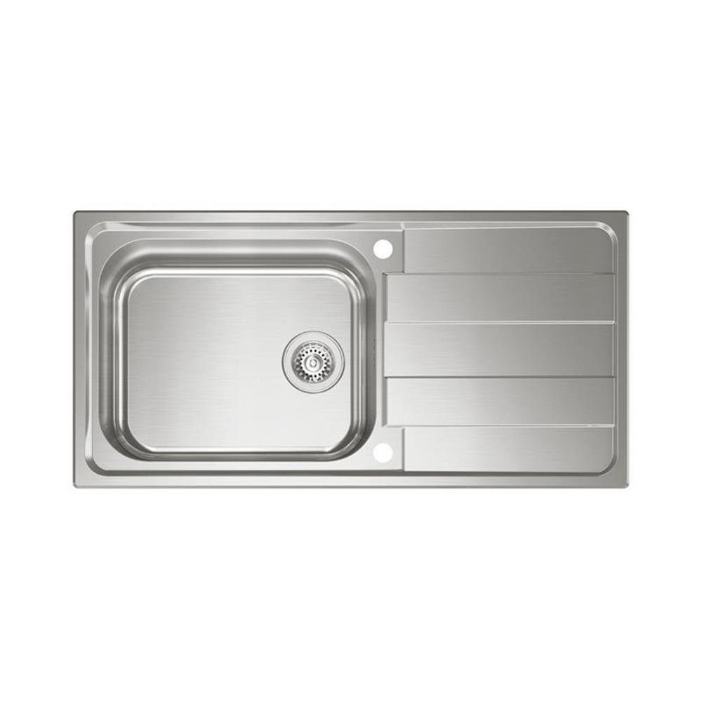 Naber Edelstahlspüle Riva 3 Edelstahl, 100/50 cm