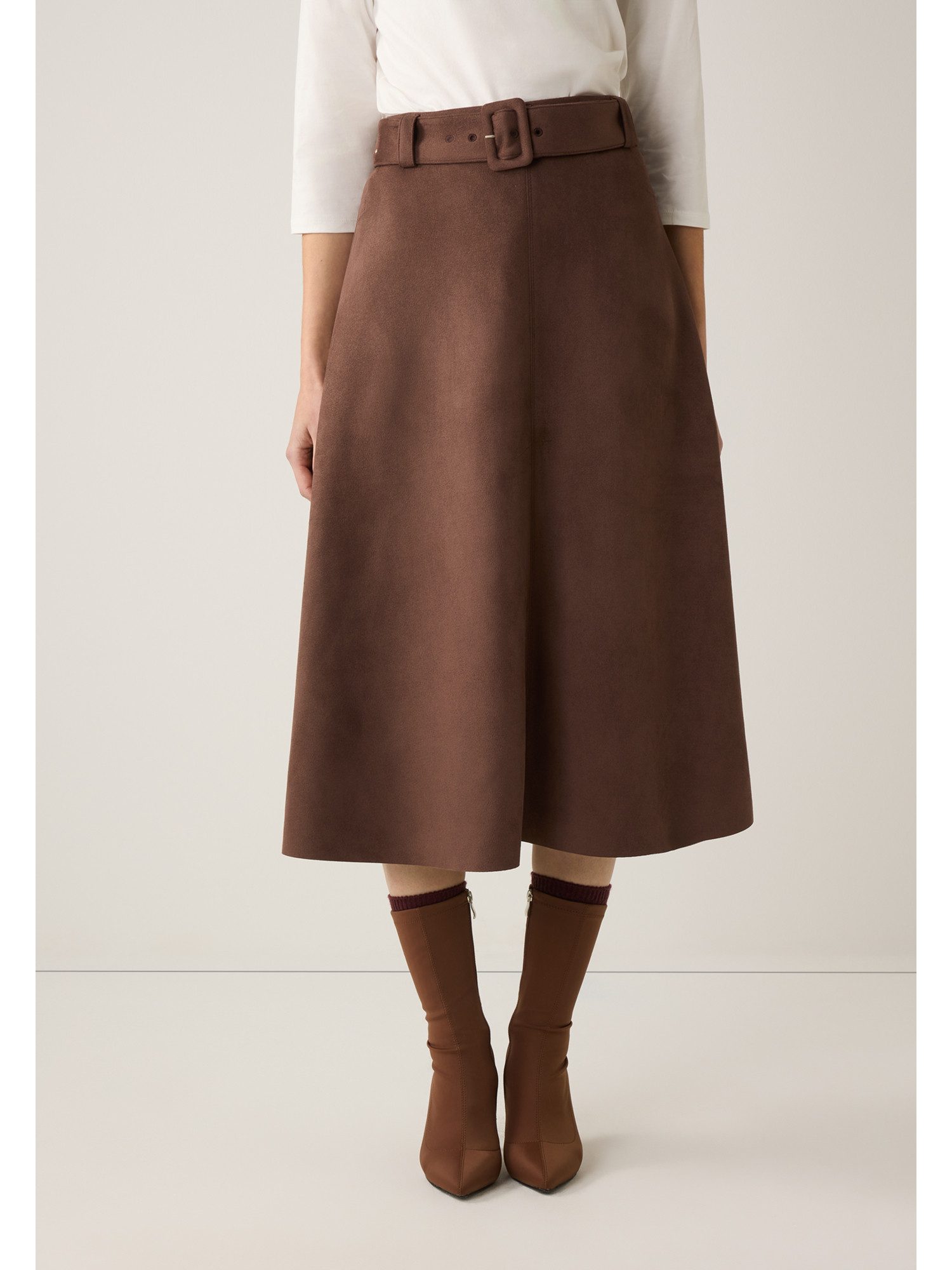 MORE&MORE Midirock weiter Glockenrock, Kunstleder