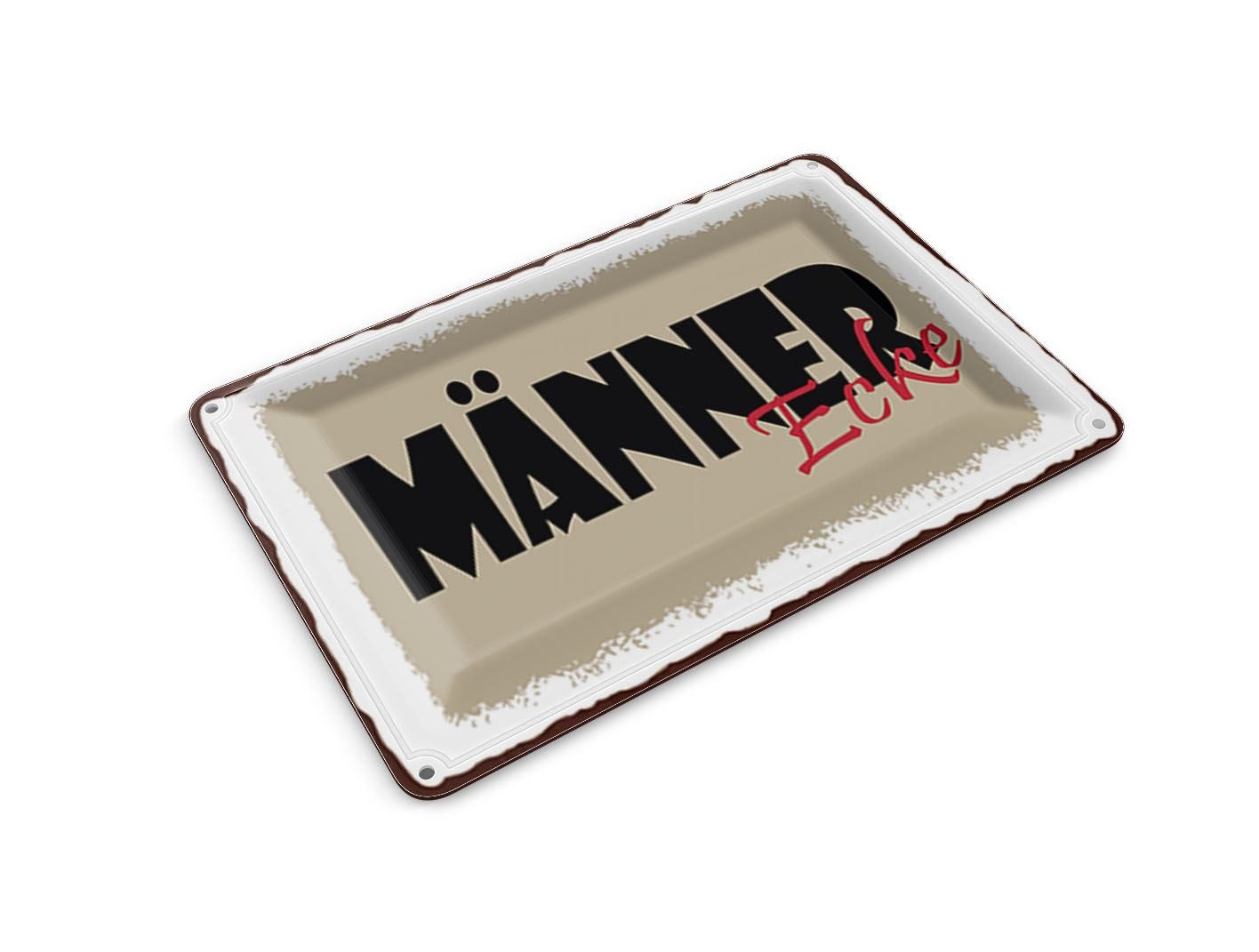 Femer GmbH Postkarte Hinweis 10x14 cm Männer Ecke, unfrankiert