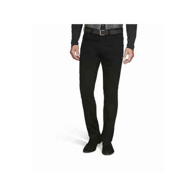 MEYER Chinos schwarz regular (1-tlg., pflegeleicht)