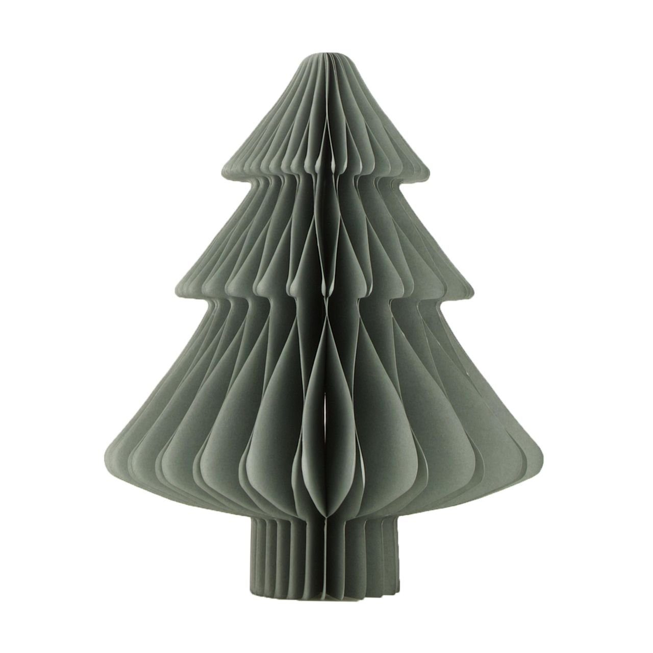 DIJK Weihnachtsfigur Dijk Baum aus Papier grau Ø 14 x 18 cm