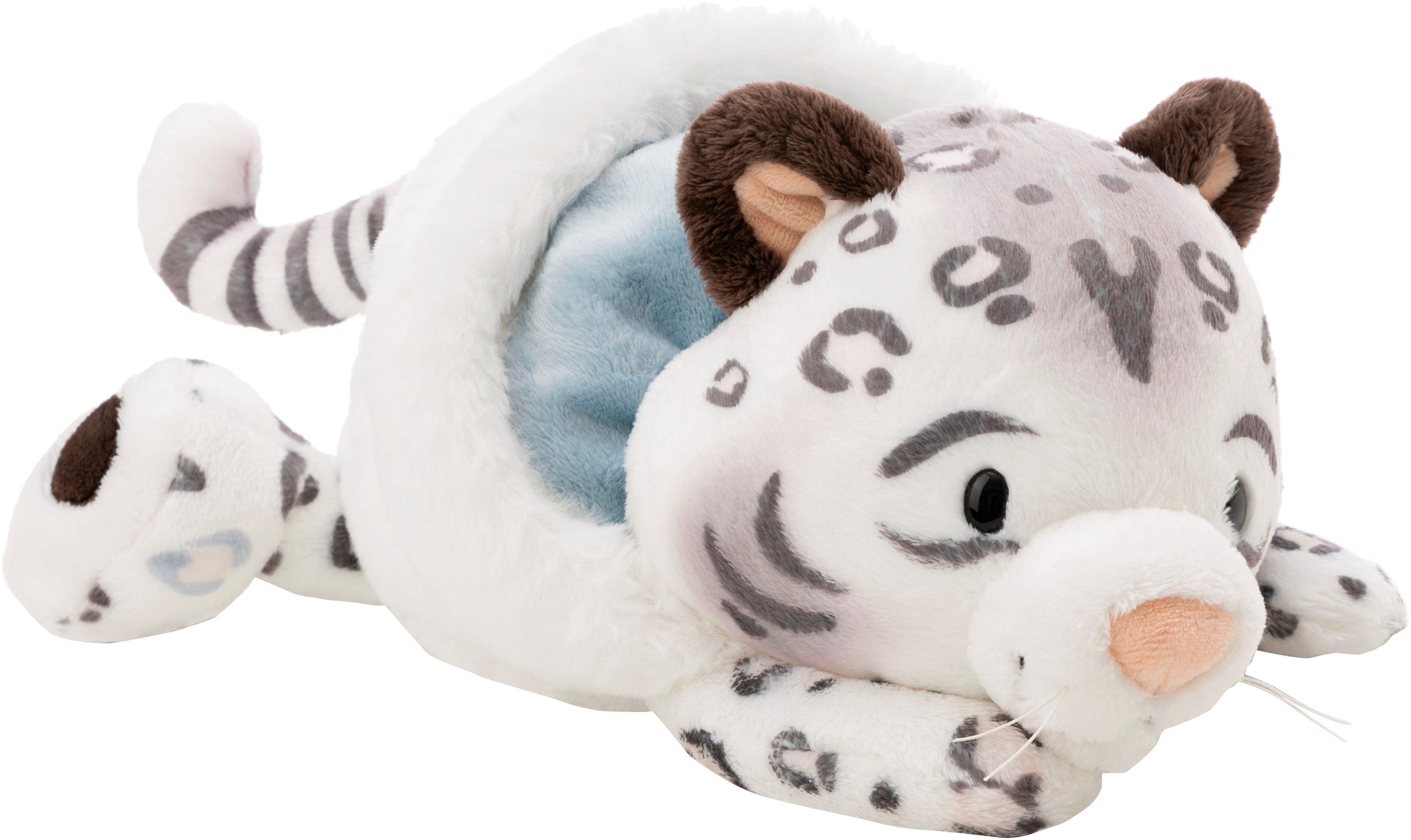Nici Kuscheltier Winter, Schneeleopard Eleni Snowbell, 30 cm liegend