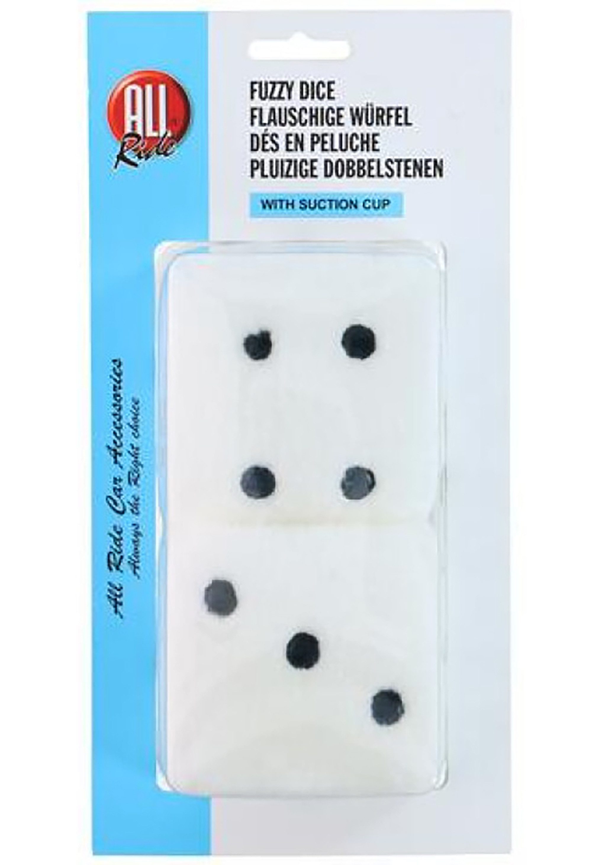 All Ride Plüschanhänger Deko WÜRFEL 8cm Plüschwürfel mit Saugnapf Autowürfe günstig online kaufen