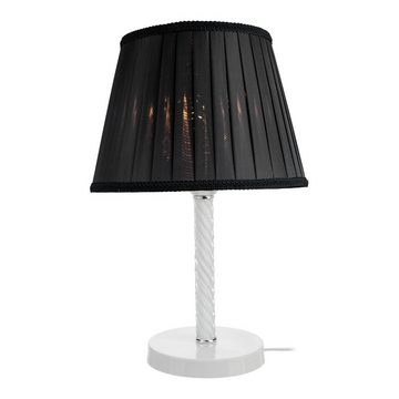 lux.pro Tischleuchte, ohne Leuchtmittel, »Kilbride« Nachttischlampe E27 Metall Glas Weiß/Schwarz