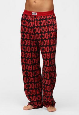 Recovered Loungepants Loungepant - AC/DC Distressed Logo Black