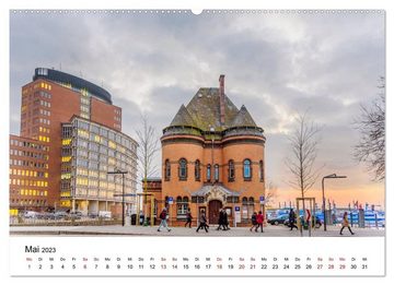 CALVENDO Wandkalender Die farbige Hafenstadt Hamburg (Premium, hochwertiger DIN A2 Wandkalender 2023, Kunstdruck in Hochglanz)