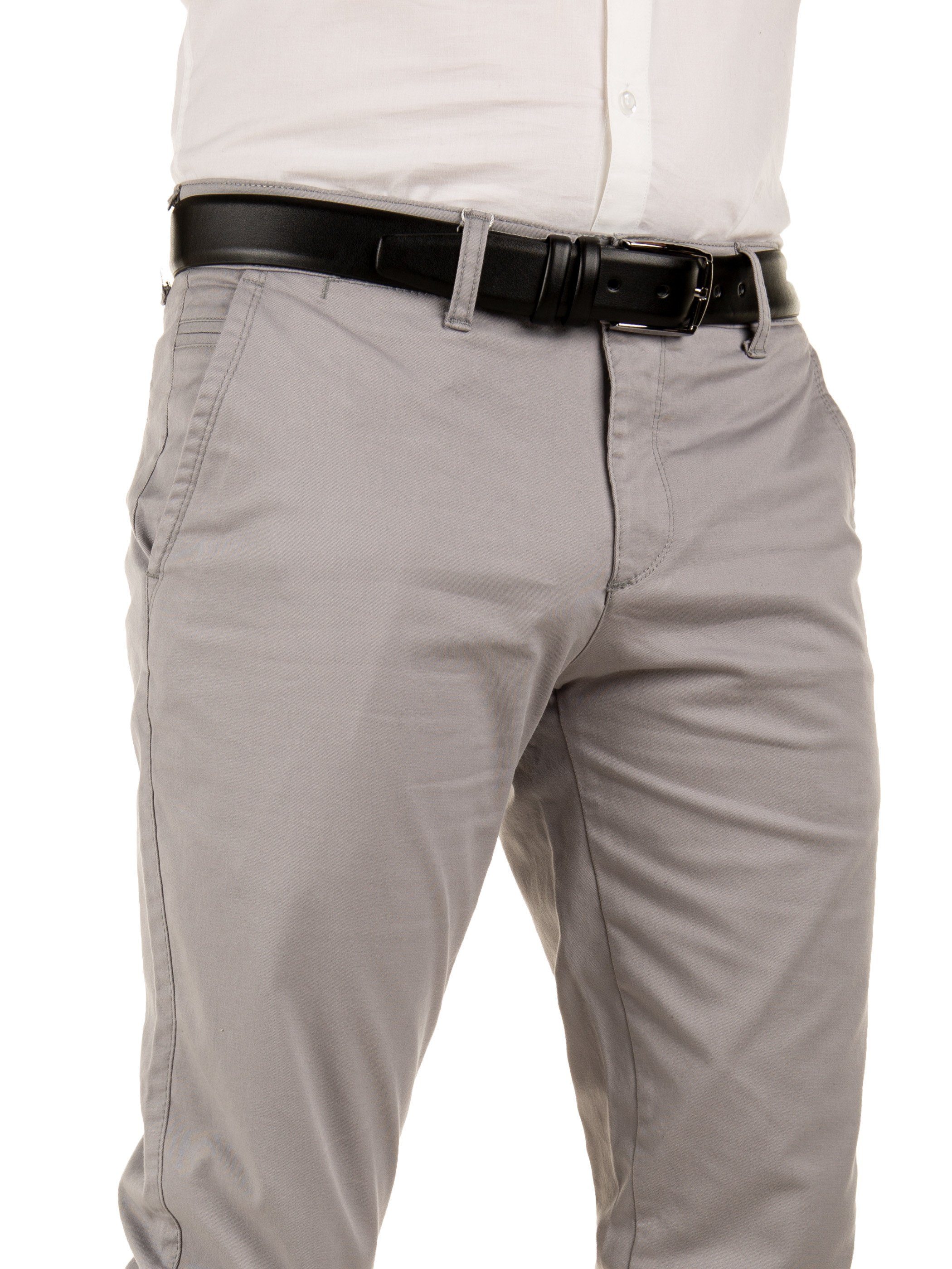Yazubi Chinohose Modische Chino Hose Dustin von YAZUBI mit Gürtel bequeme Chinohose mit Gürtel