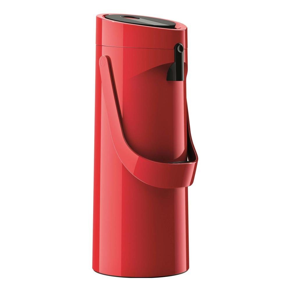 Emsa Isolierkanne Ponza Pumpkanne Edelstahl Rot 1.9 L, 1,9 l