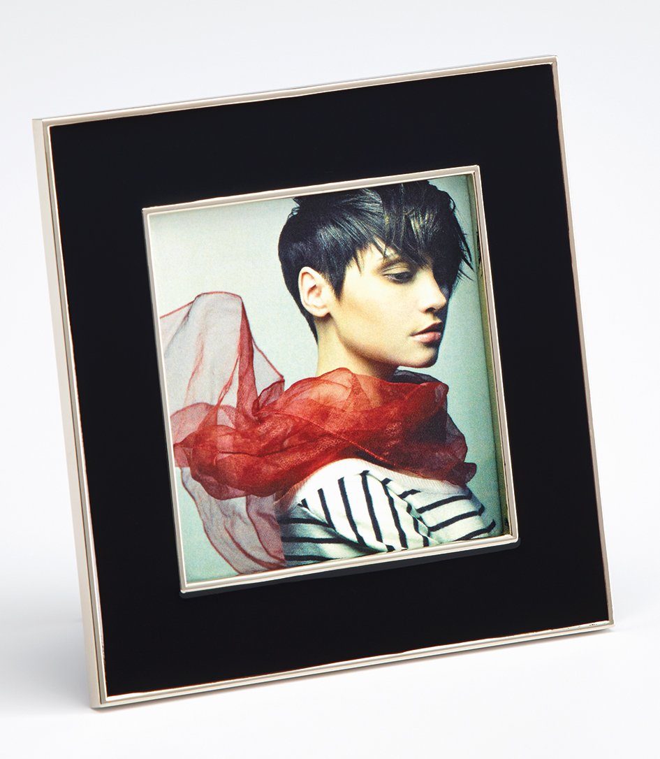 Walther Design Portraitrahmen Mathis, für 1 Bilder, schwarze Samtrückwand