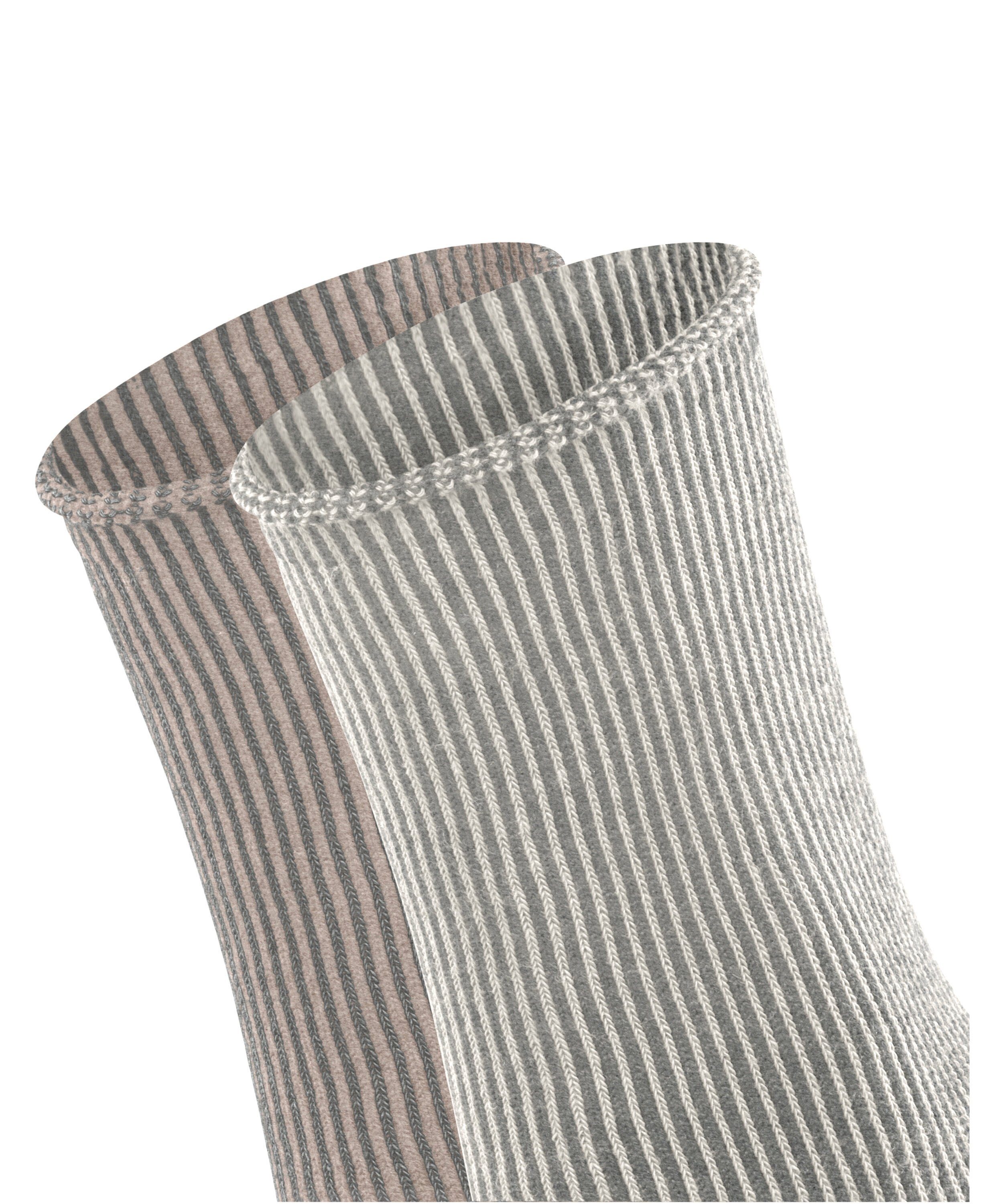 (2-Paar) Vertical (0030) 2-Pack Stripe sortiment Esprit Socken