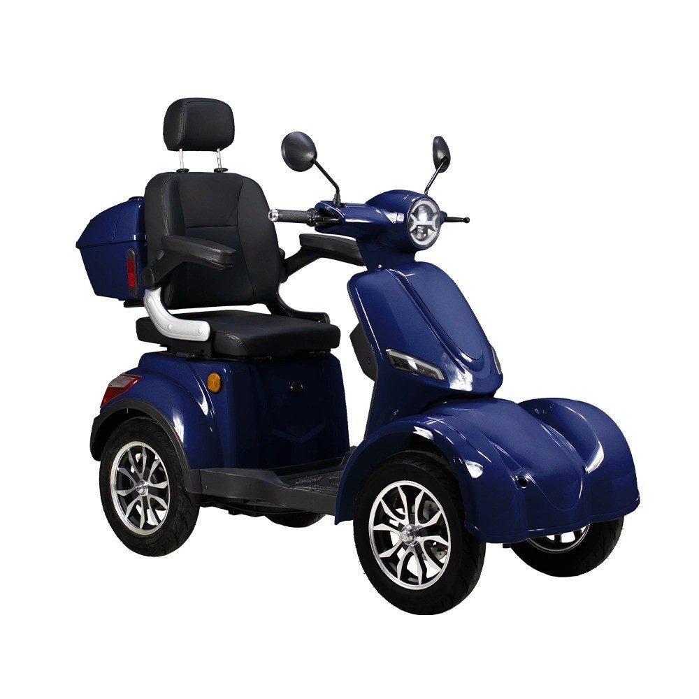 inter Elektromobil E-Motorroller Seniorenmobil 4-Rad in Grau Seniorenroller E-Roller, 1000 W, 25 km/h, (E-Roller, E-Motorroller), 4-Rad-Konstruktion; komfortabler Einstieg; großzügiger Fußraum