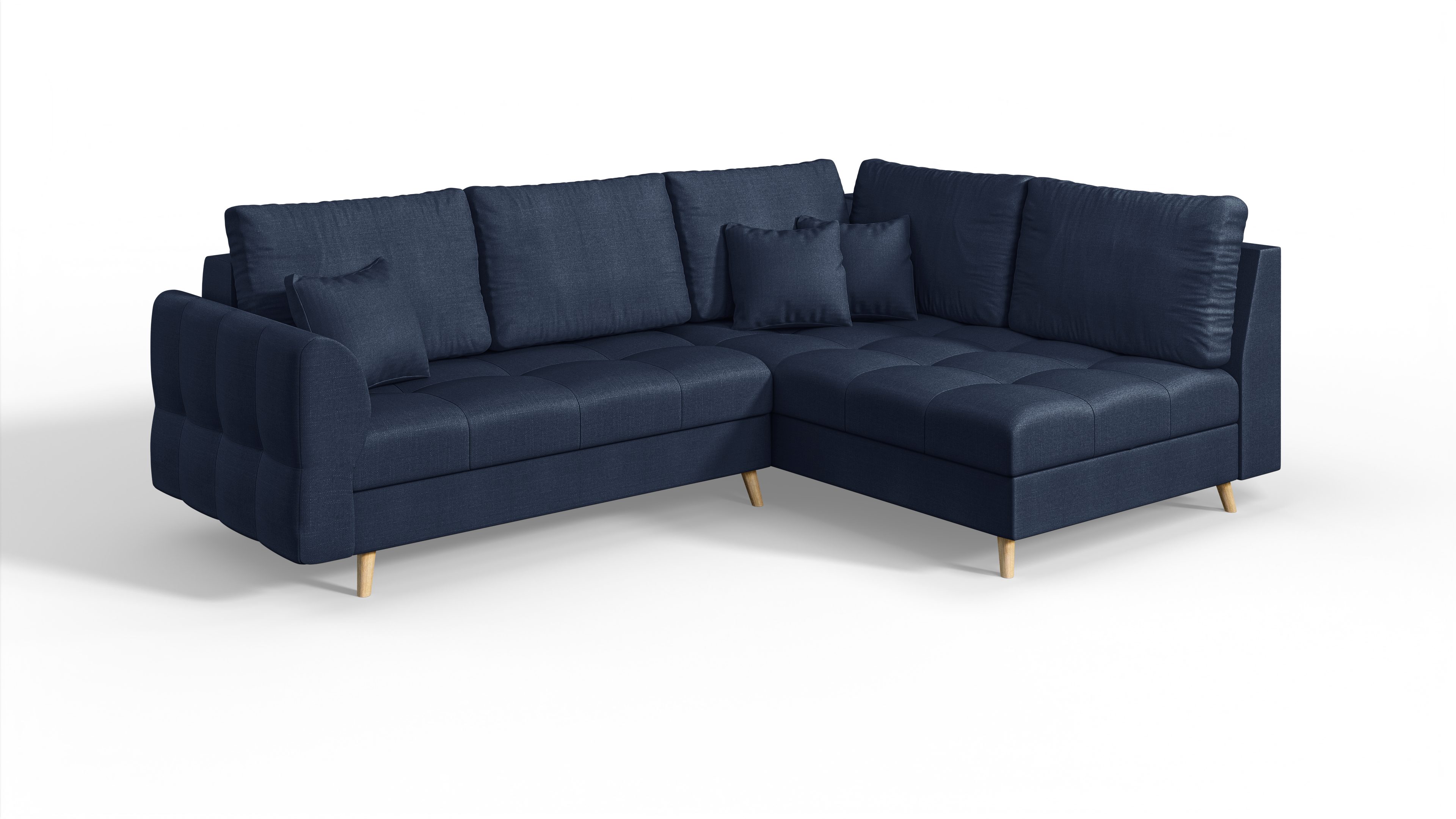 S-Style Möbel Ecksofa Cuba mit Holzfüßen günstig online kaufen