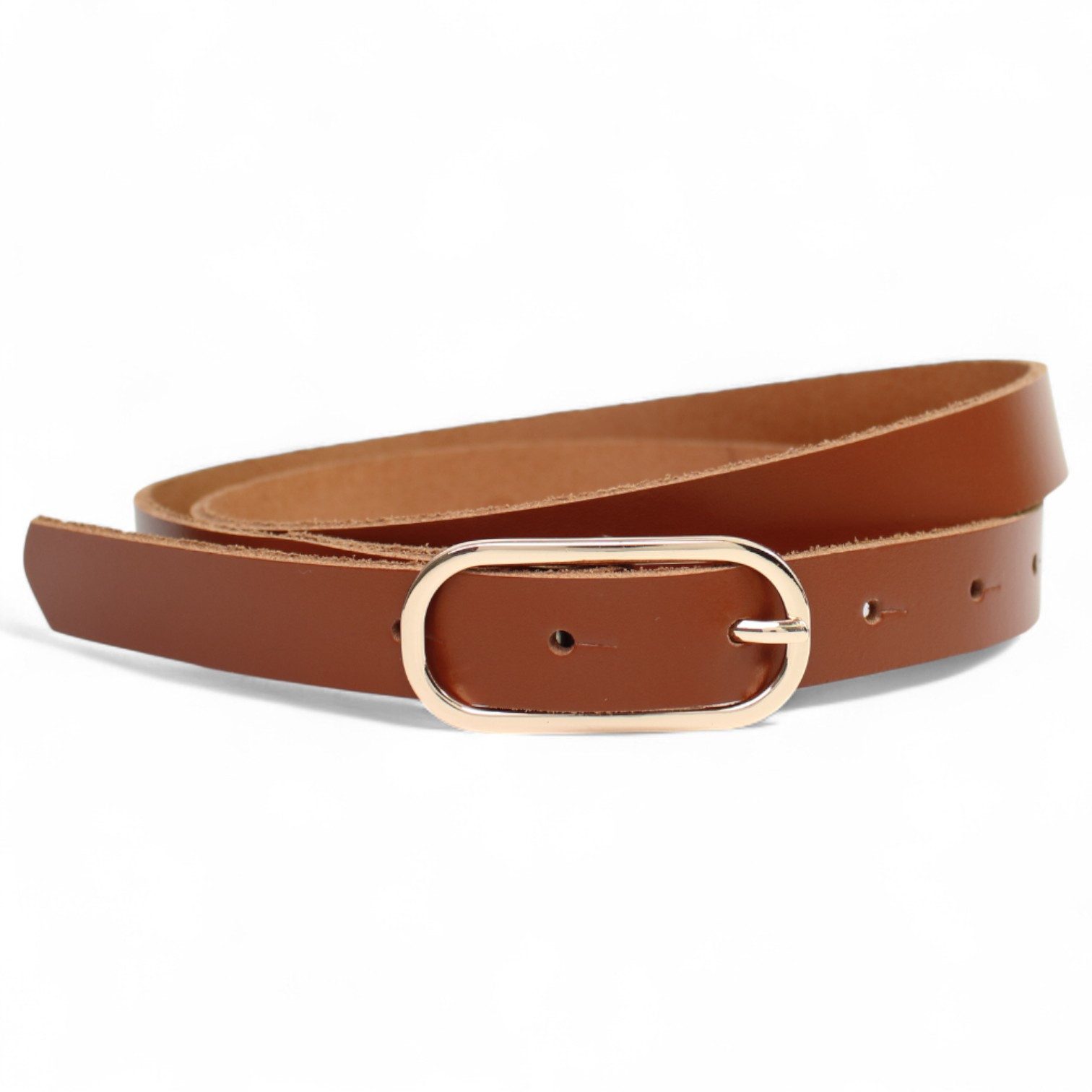 Taillengürtel Damen Rindleder schmal