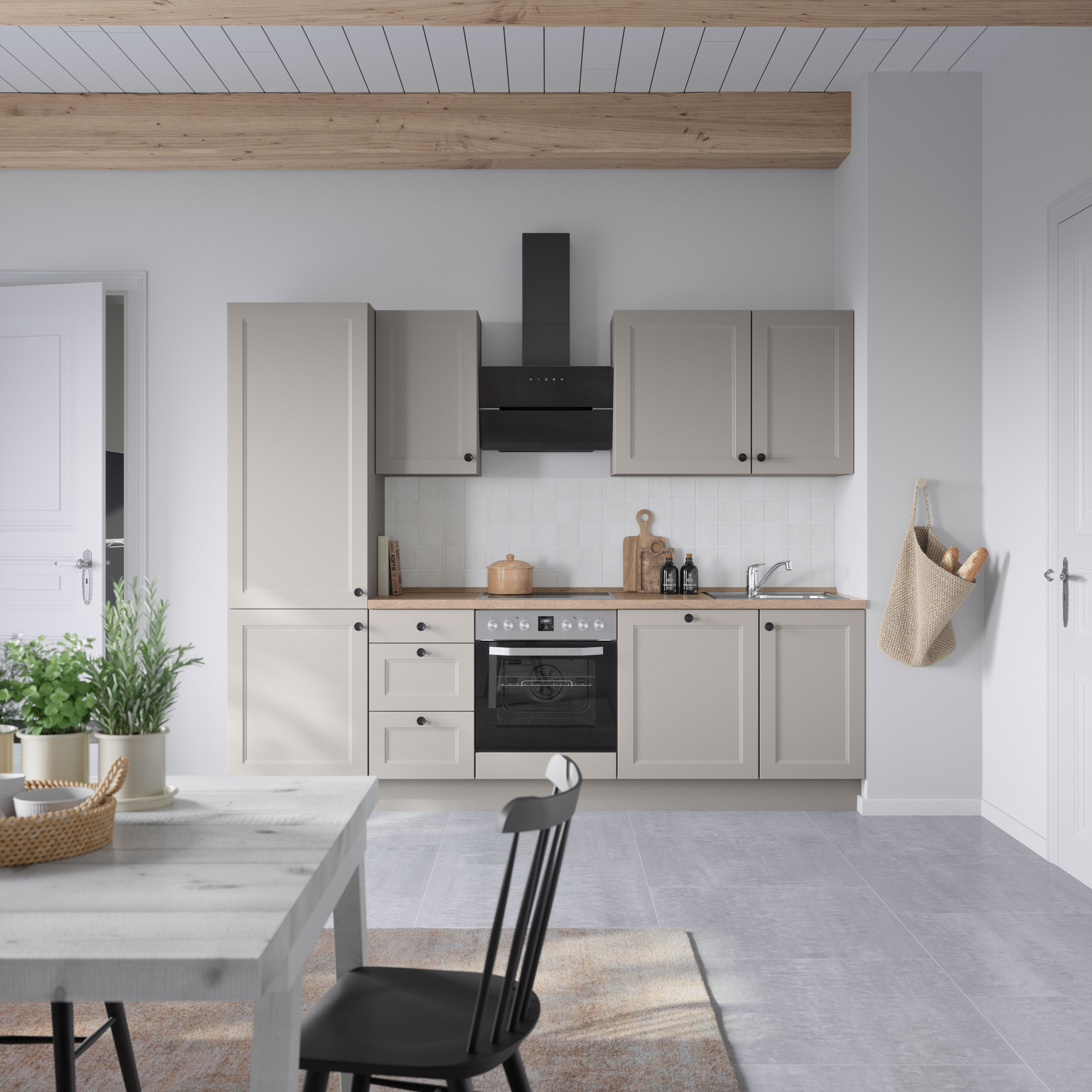 nobilia® Küchenzeile "Cascada II", NEU: individuell anpassbar mit gratis Profi-Beratung, vormontiert, Breite 270 cm, Ausrichtung wählbar, wahlw. mit E-Geräten