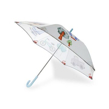 Sonia Originelli Taschenregenschirm Kinder Regenschirm reflektierend Sicherheitsschirm Autos Segelboot