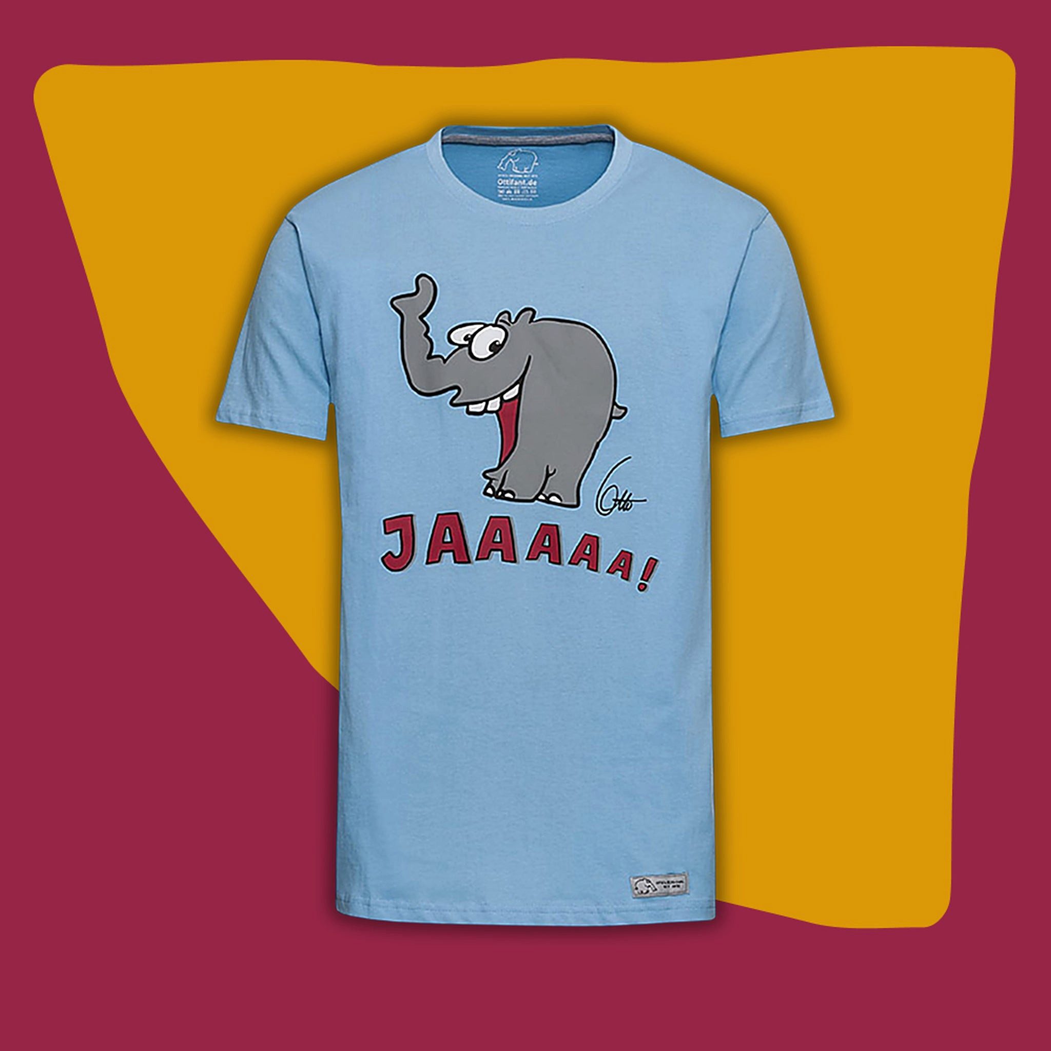 Ottifant Productions GmbH T-Shirt T-Shirt "Lachender Ottifant" Unisex by Otto Waalkes in denim, blau und