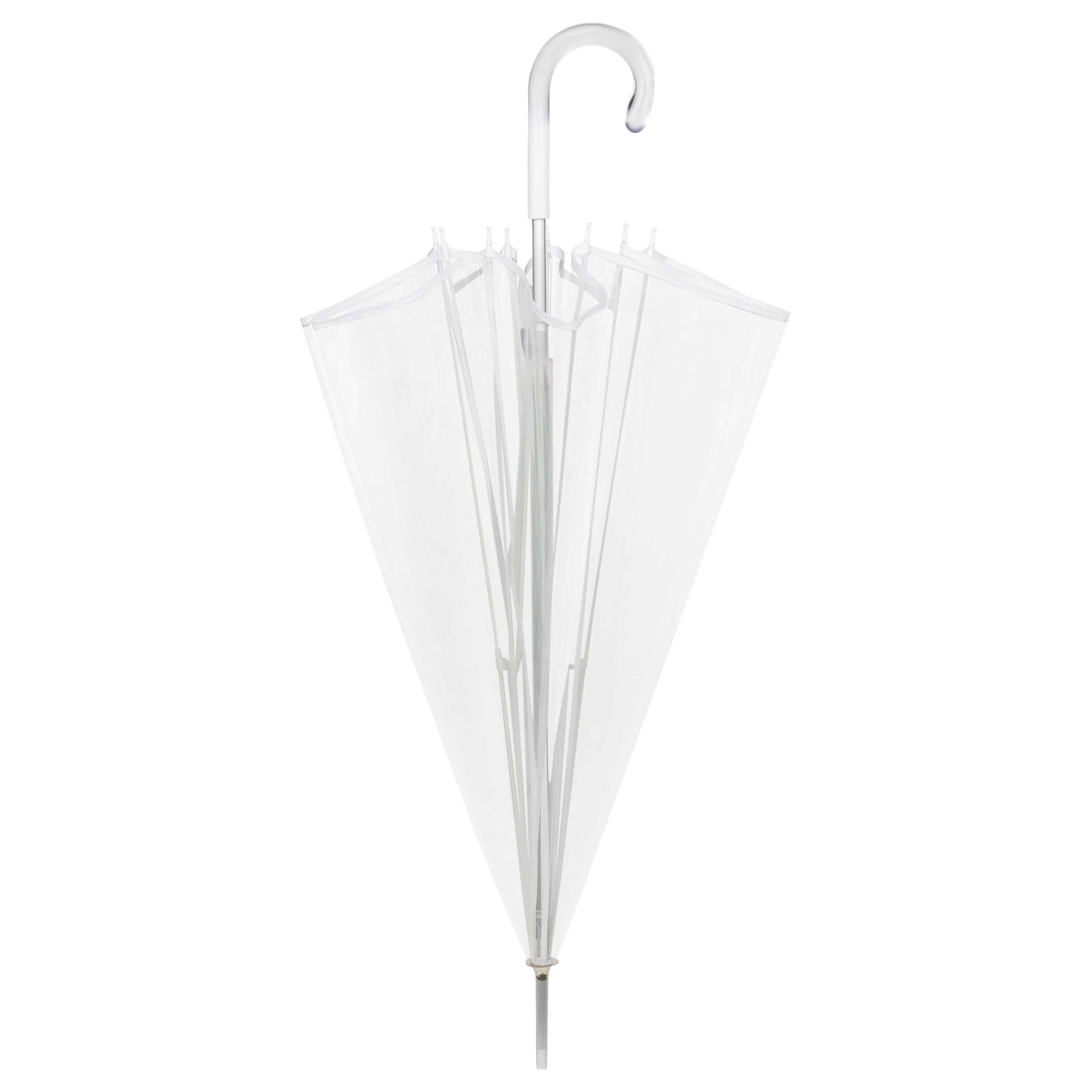 von Lilienfeld Stockregenschirm Melina Glockenschirm Transparent Durchsichtig Hochzeit, 100 % Polyethylen (KEIN PVC)