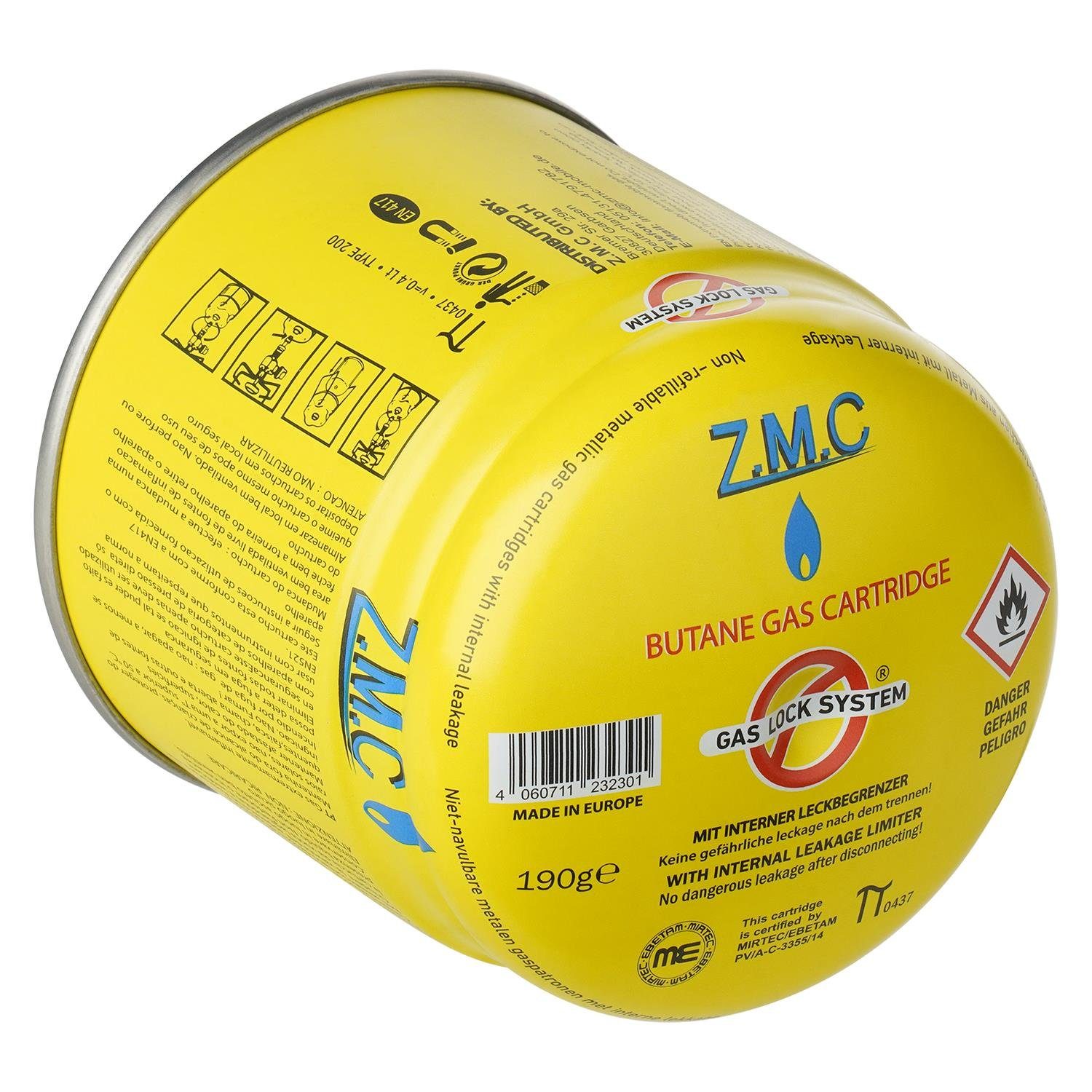 ZMC Gaskartusche 42x Butan Gas Kartusche 190g Anstechkartusche Propangas Ga günstig online kaufen