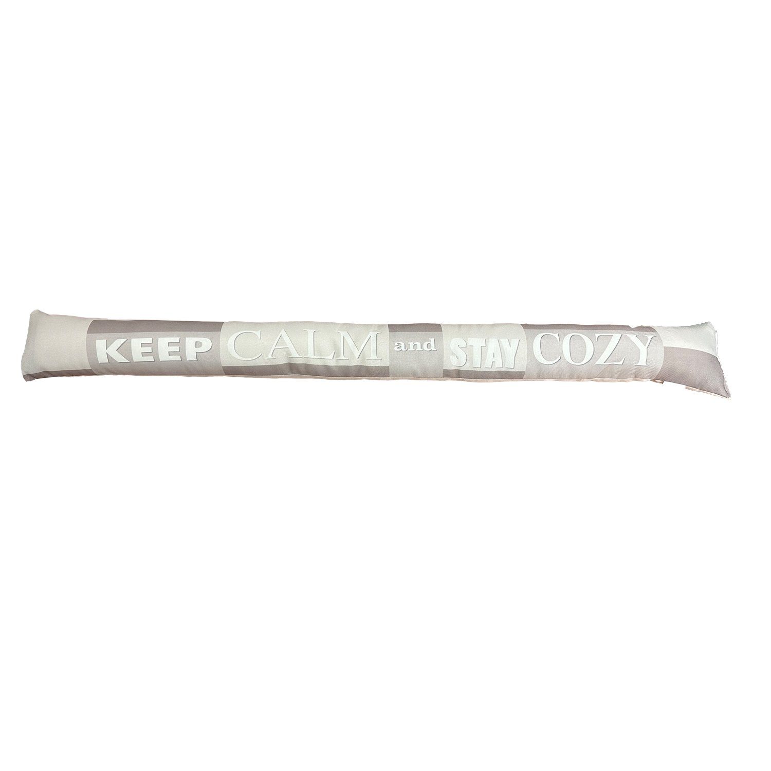 Mojawo Bodentürstopper Zugluftstopper Türvorleger Windstopper Isolierung Spruch Grau 95x12cm