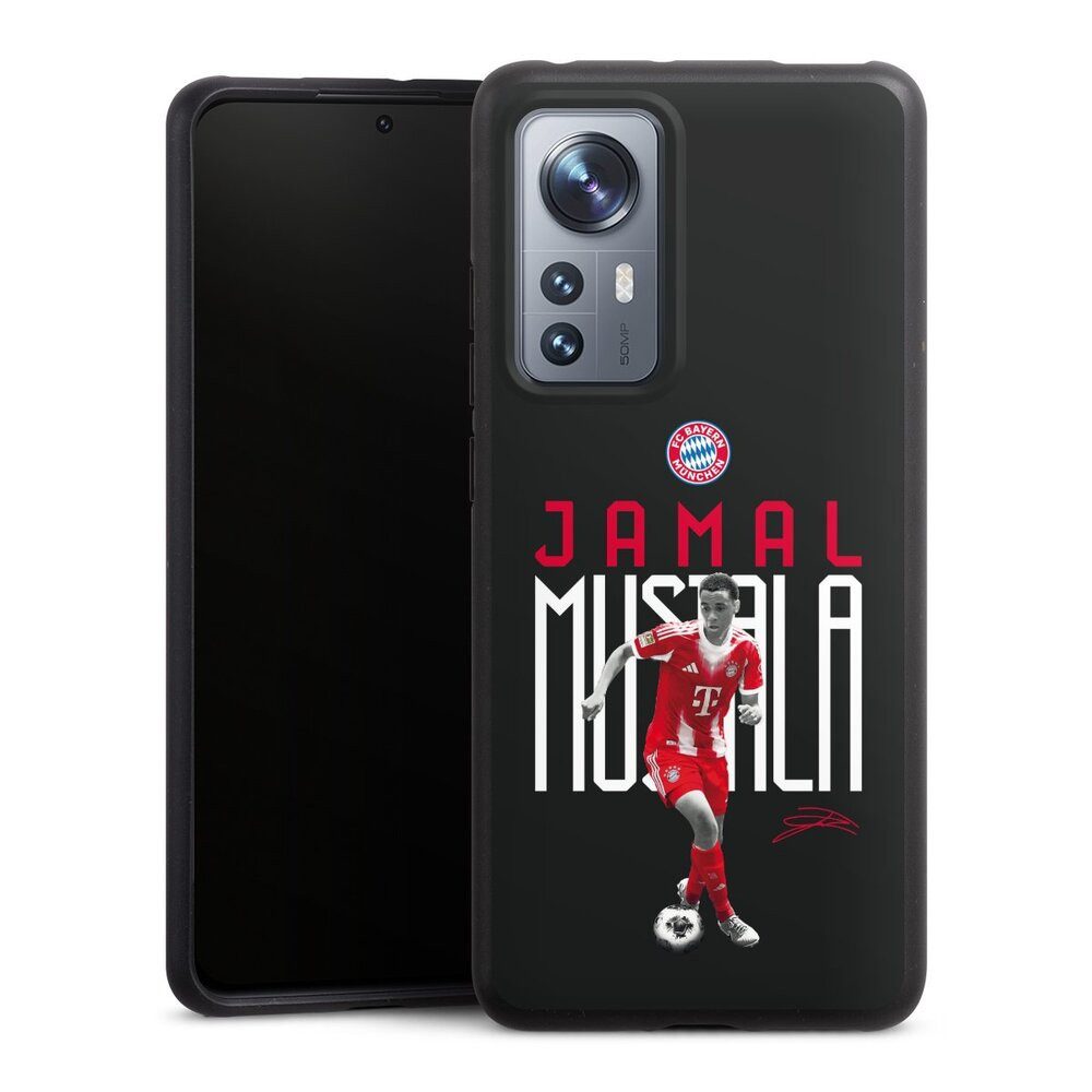 DeinDesign Handyhülle FC Bayern München Jamal Musiala Offizielles Lizenzprodukt, Xiaomi 12 5G Organic Case Bio Hülle Эко-товарe Handyhülle