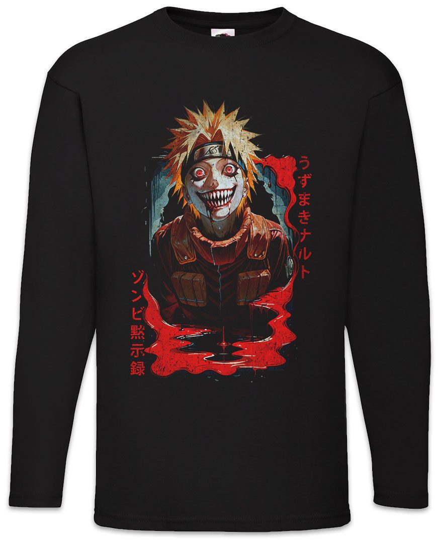 Langarmshirt Shinobi Horror Langarm T-Shirt Ninja System Anime Naruto Horror