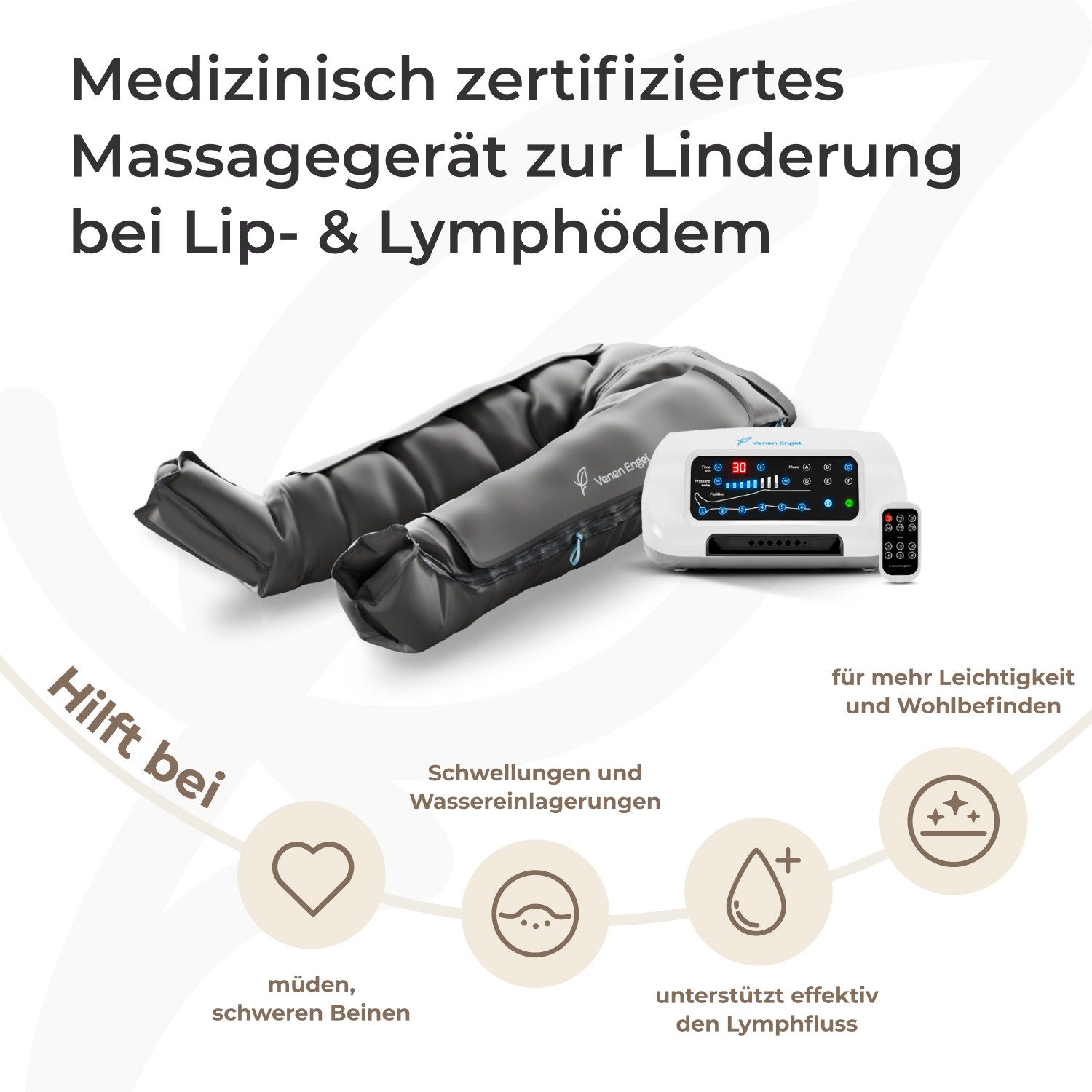 Venen Engel Massagegerät Venen Engel 6 Premium Medical mit Lymph-Flow Pants, 6 Programme
