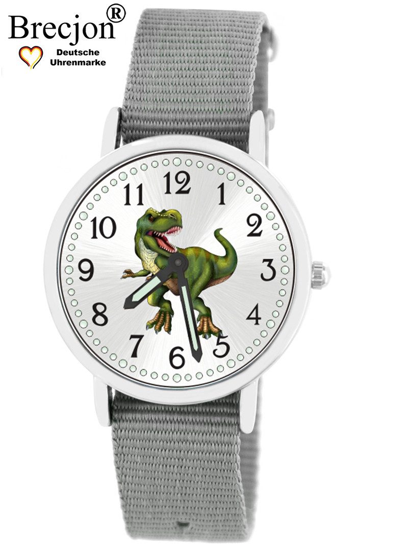 Brecjon Quarzuhr Kinder Armbanduhr Dino Wechselarmband 5ATM, Mix und Match Design - kostenloser Versand