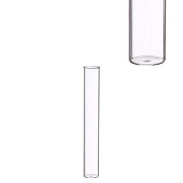 NaDeco Dekovase Reagenzglas mit Flachboden, h.14 Ø 2 cm, Packung mit 12 Stück