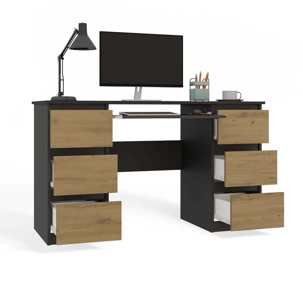 TOPESHOP Schreibtisch MAKUBA Schreibtisch modern & günstig online kaufen