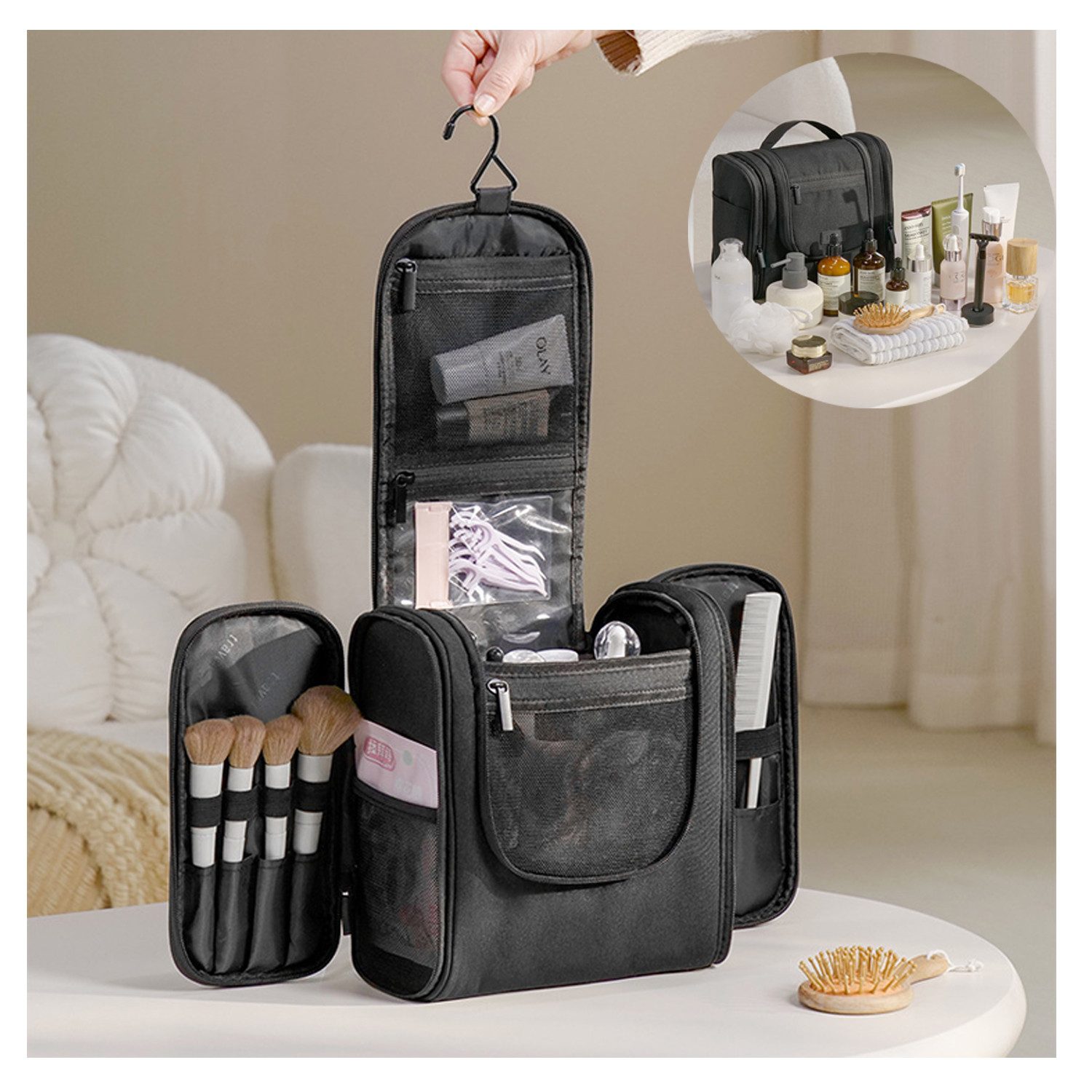 ibettertec Kulturbeutel Wasserdicht Kulturbeutel Reise Kosmetiktasche günstig online kaufen