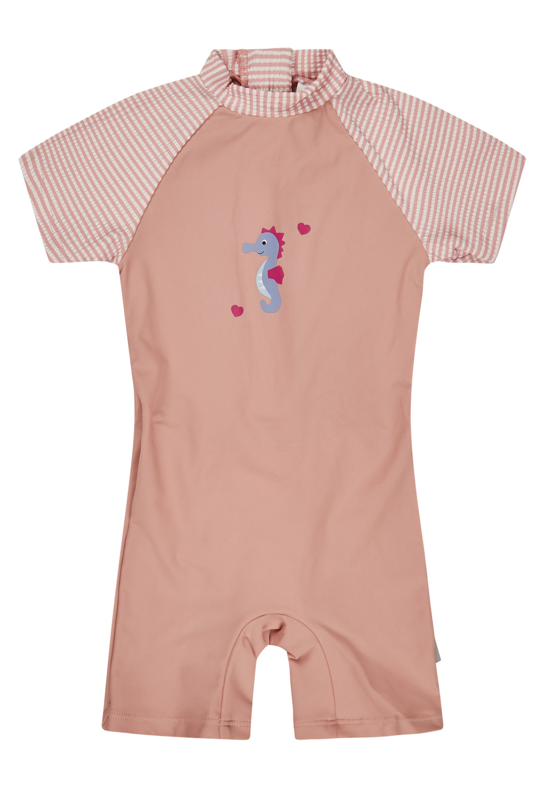 Sterntaler® Badehose 50+ Schwimmanzug Seepferdchen (1-St) Schwimmanzug Seepferd, Seersucke, Reißverschluss, Windeleinsatz bis 92