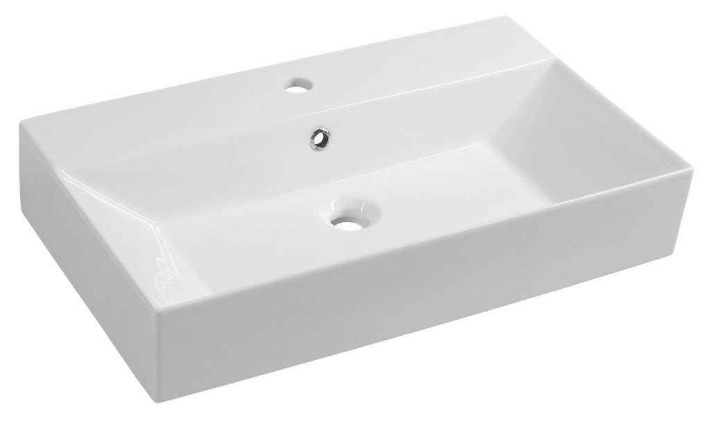 Isvea Waschtisch SISTEMA Keramik-Waschtisch 70x42cm, weiß, Isvea-10SF50070