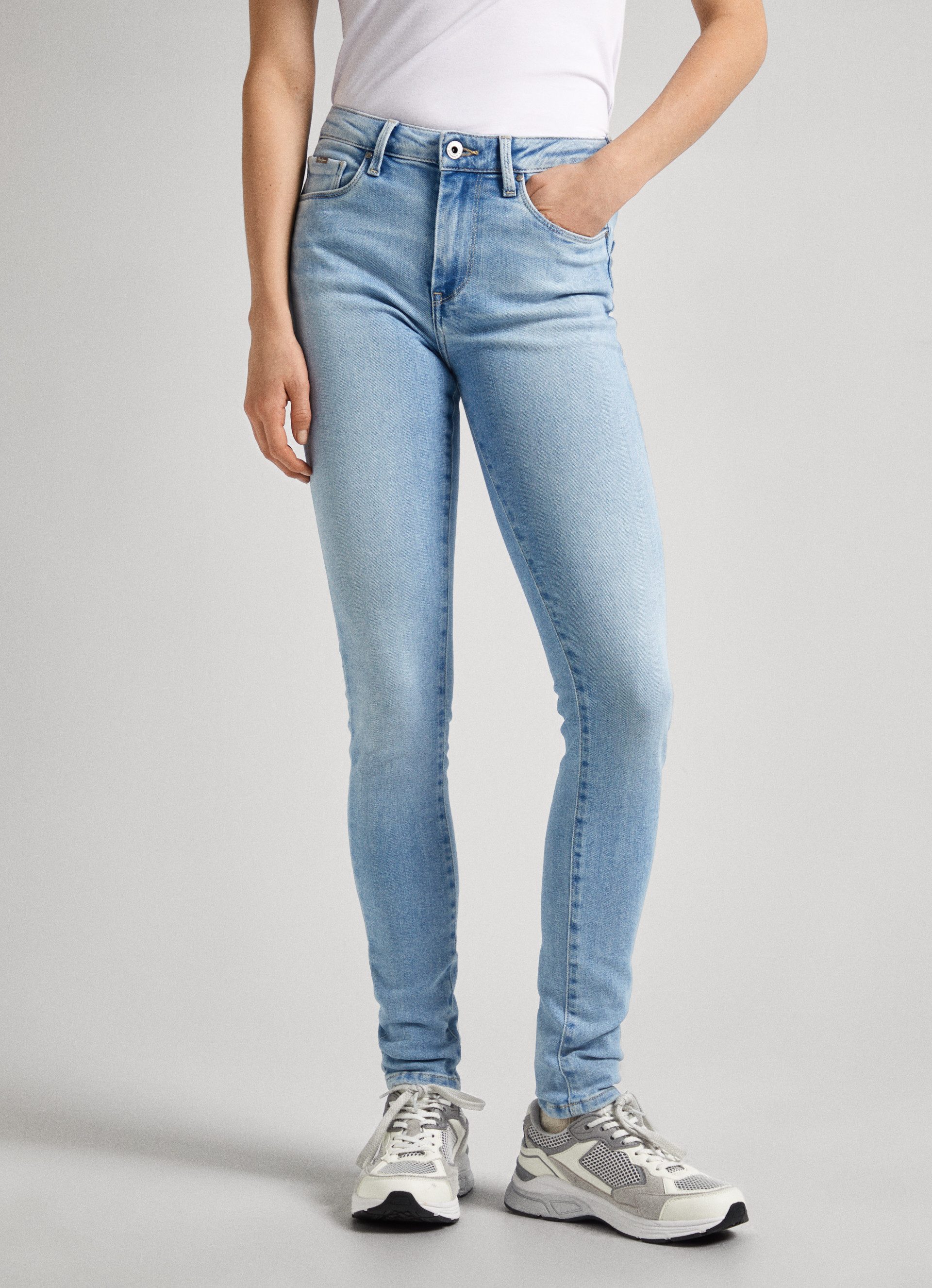 Pepe Джинси Skinny-fit-Jeans in Used-Optik