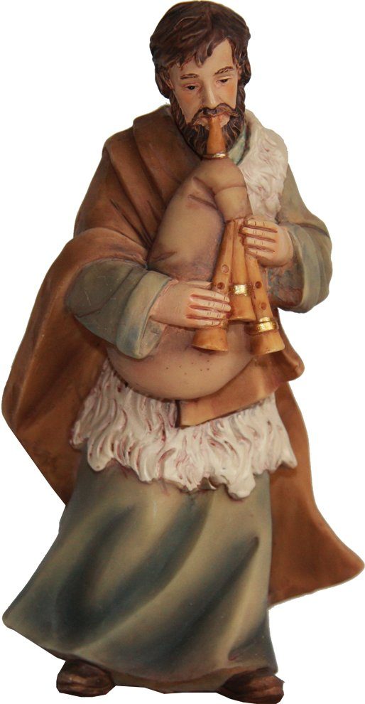 FADEDA Krippenfigur FADEDA Hirte mit Dudelsack, Höhe in cm: 7 (1 St) | Weihnachtskrippen