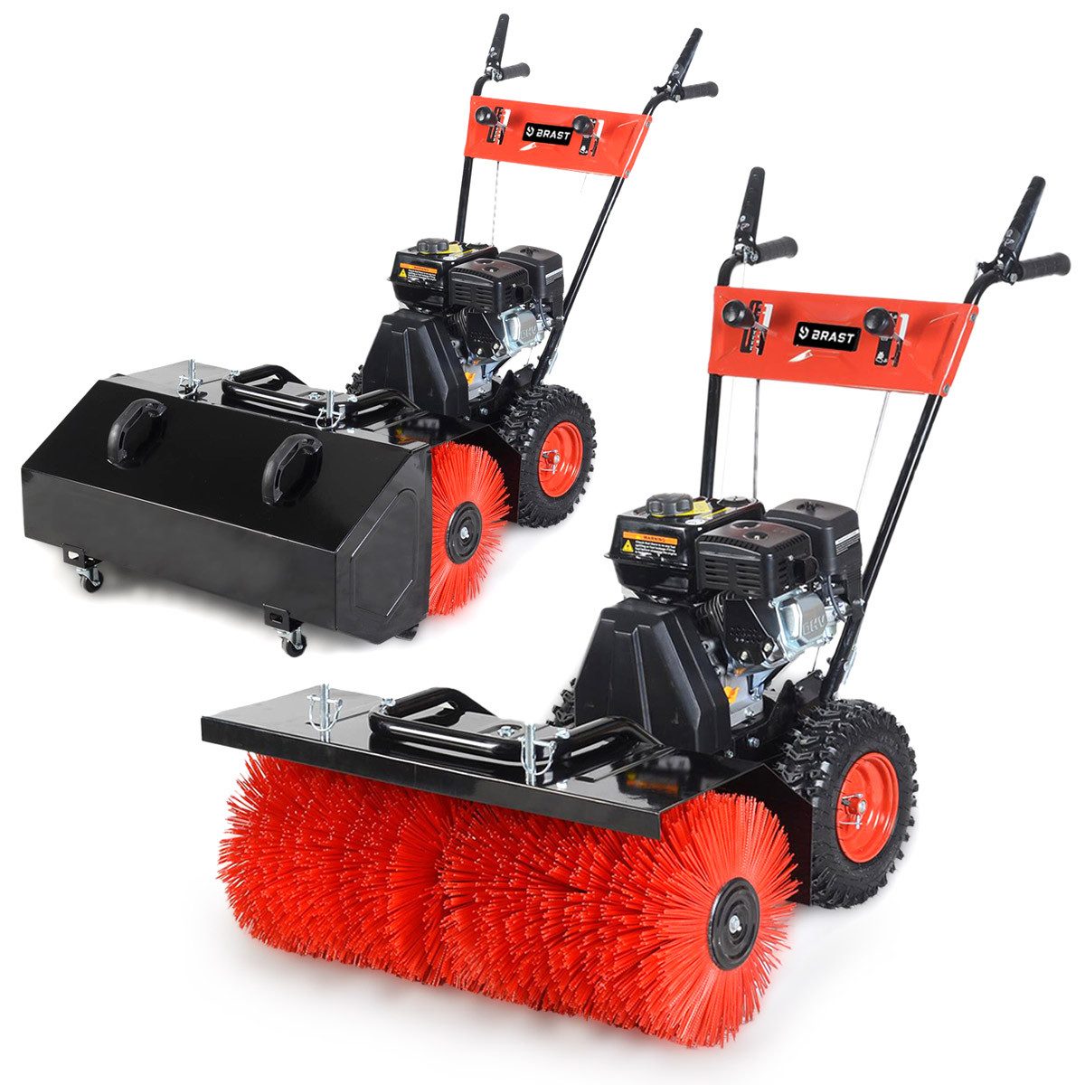 Kehrmaschine Benzin Kehrbesen Laubsammler Motorbesen 196ccm 4,8kW(6,5PS)