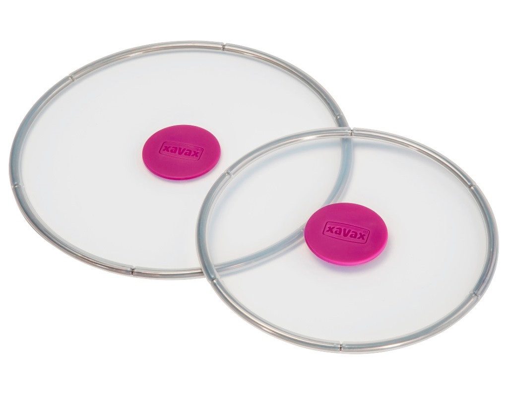 Frischhaltedeckel 2x Frischhaltedeckel aus Silikon Rund 20cm/24cm Transparent