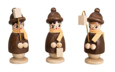 Weihnachtsfigur Miniaturfiguren 3 Laternenkinder bunt Höhe 5cm NEU