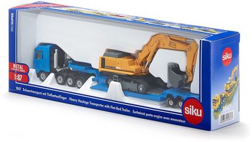 Siku Spielzeug-LKW »SIKU Super, MAN TG-A mit Tiefbettauflieger (1847)«, mit Liebherr Bagger