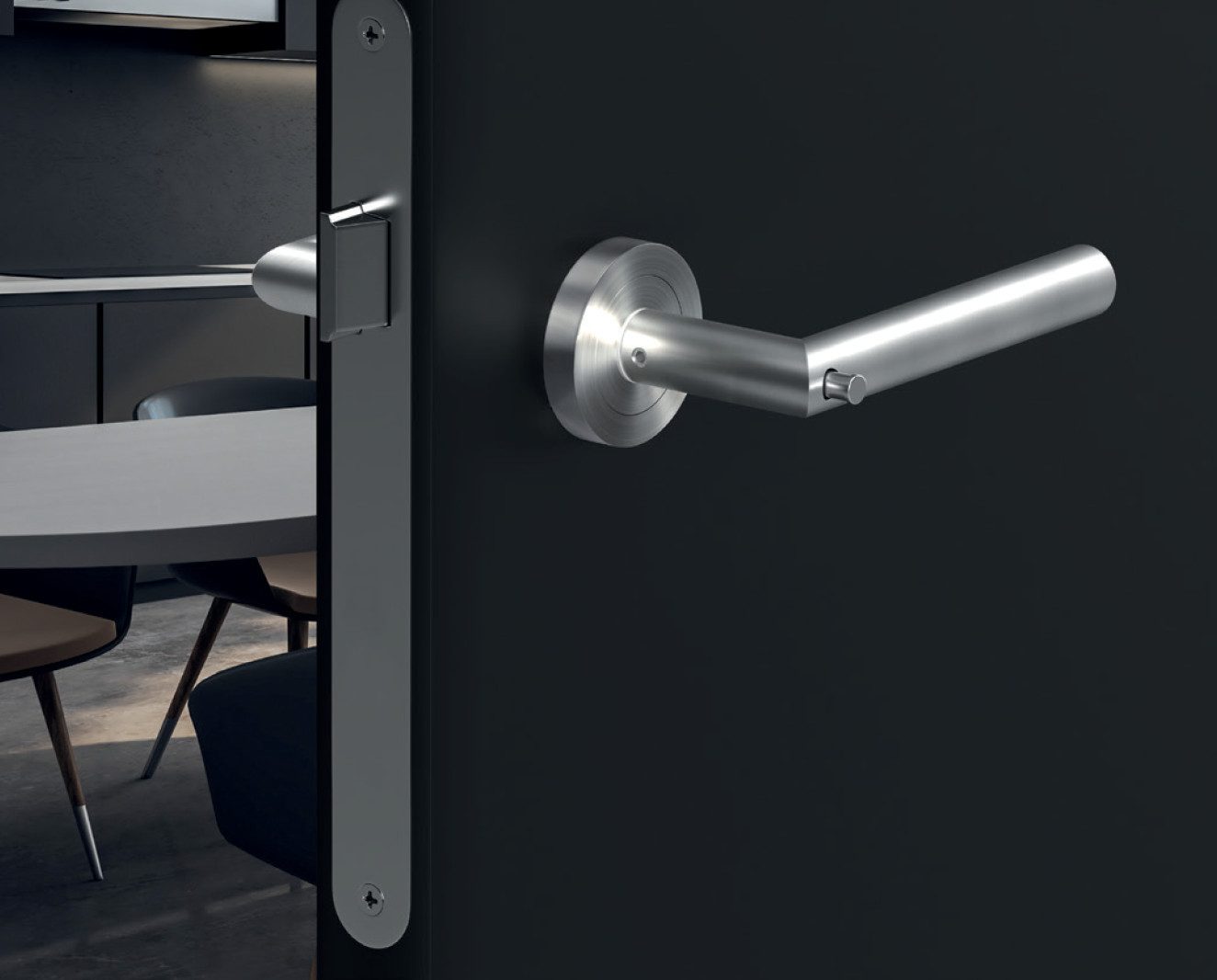 steinau Türgriff Hochmoderner Türbeschlag aus Edelstahl - Schließen ohne Schlüssel, Drücker außen