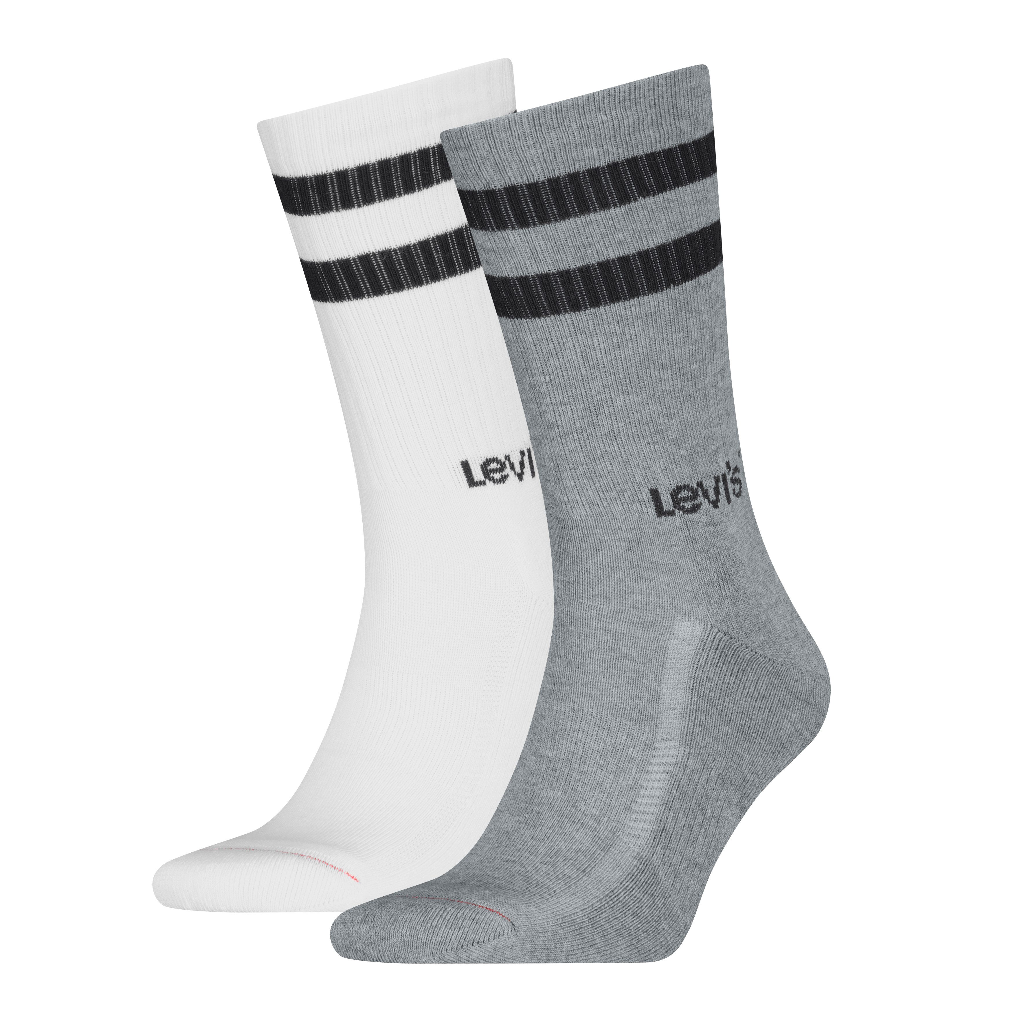 Levi's® Socken LEVIS UNI REG CUT SPORT STRIPE 2P (2 Paar)