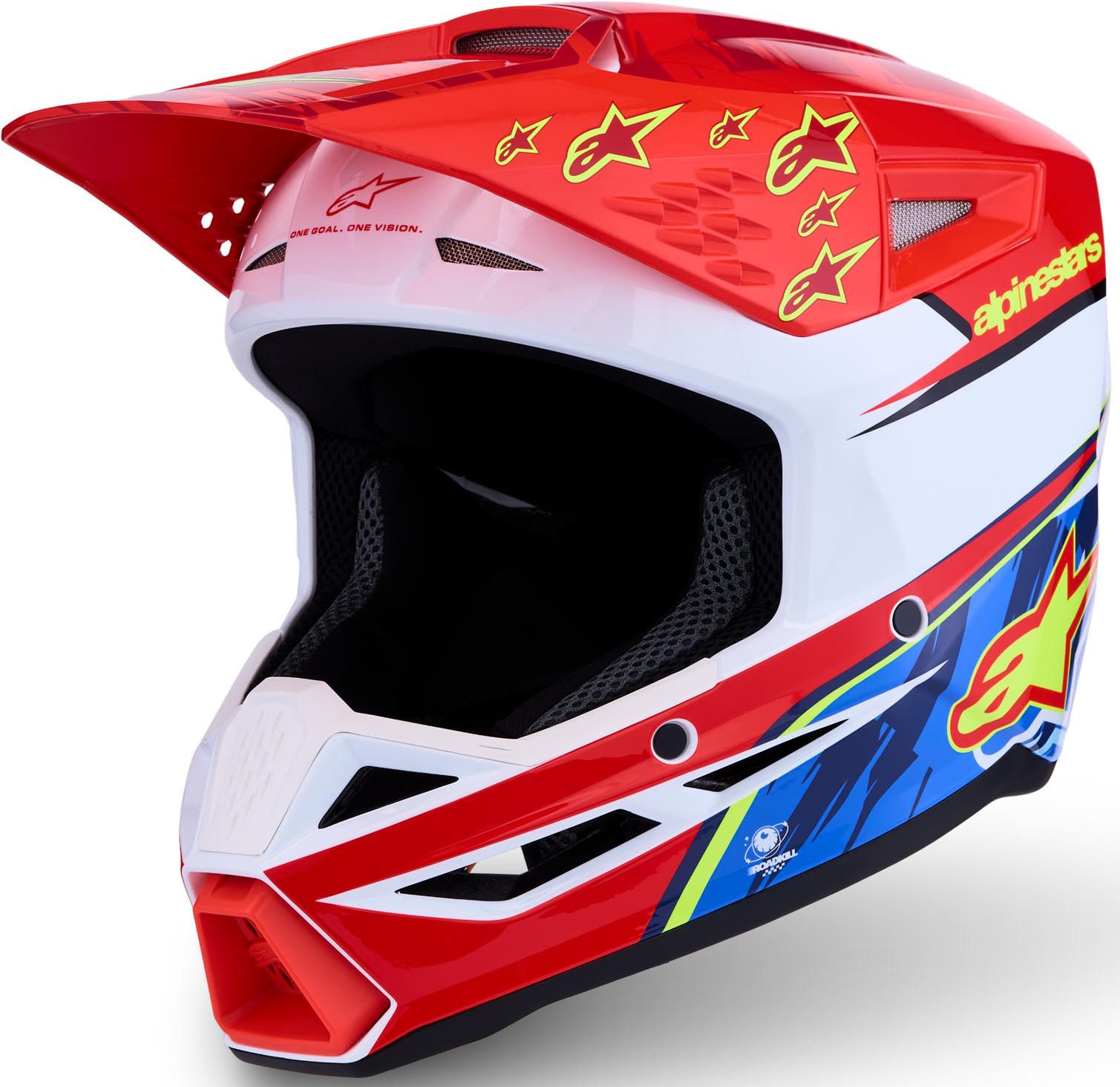 Alpinestars Motorradhandschuhe S-M3 Falcon Jugend Motocross Helm Notfallsystem-Polsterung (EQRS)